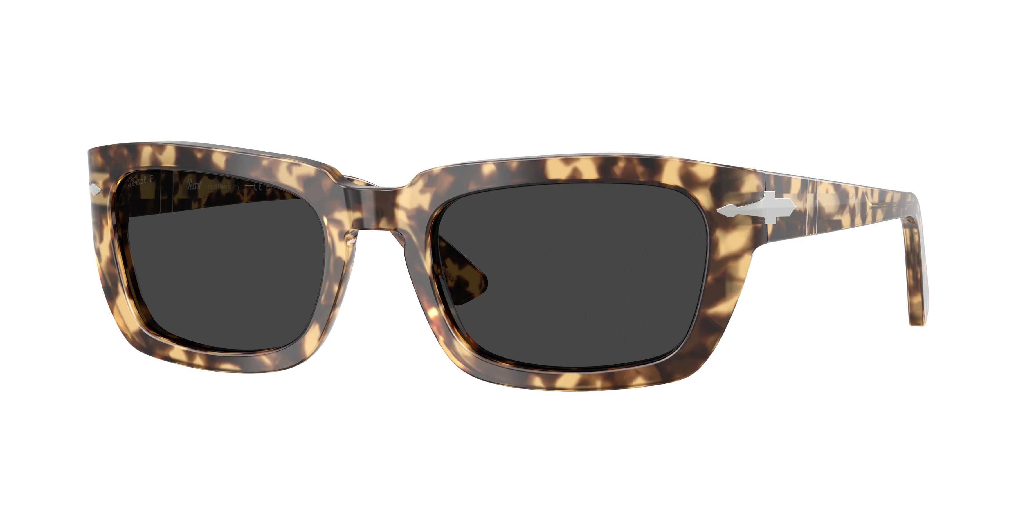 Persol PO3367S Pillow Sunglasses  105648-Brown Beige Tortoise 54-145-21 - Color Map Tortoise