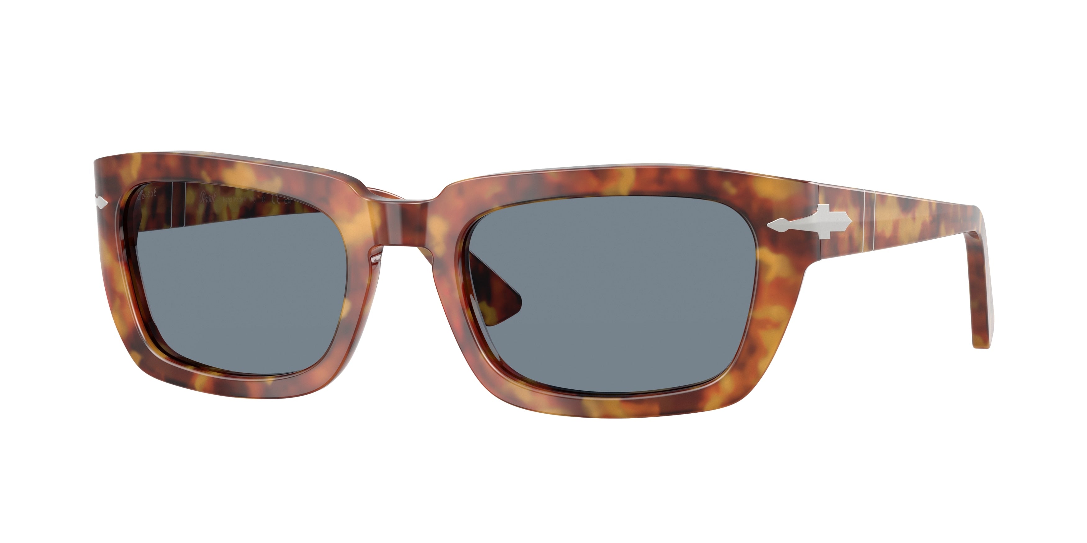 Persol PO3367S Pillow Sunglasses  106/56-Brown Tortoise 54-145-21 - Color Map Tortoise