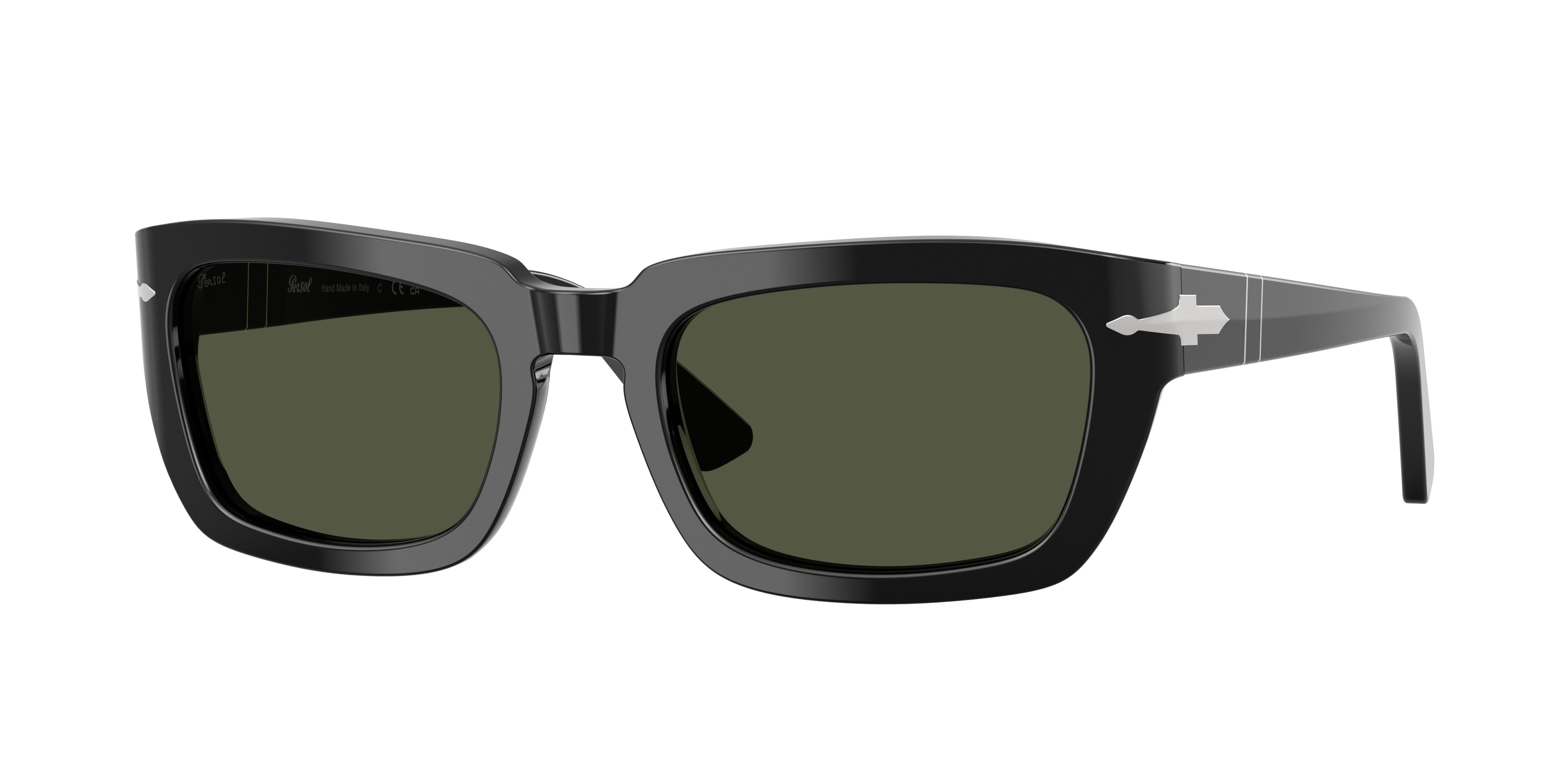 Persol PO3367S Pillow Sunglasses  95/31-Black 54-145-21 - Color Map Black