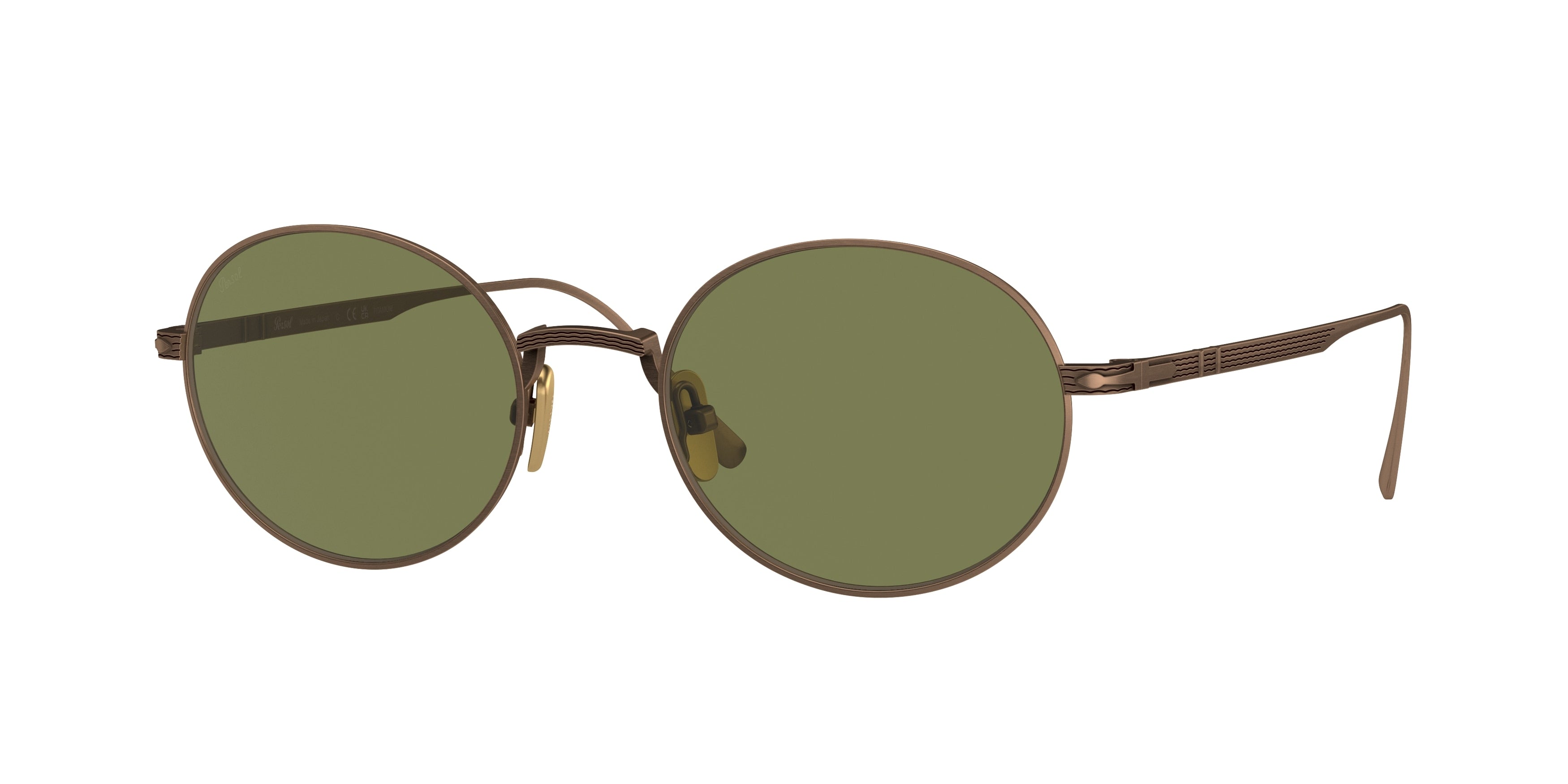 Persol PO5001ST Oval Sunglasses  80034E-Bronze 51-145-20 - Color Map Brown
