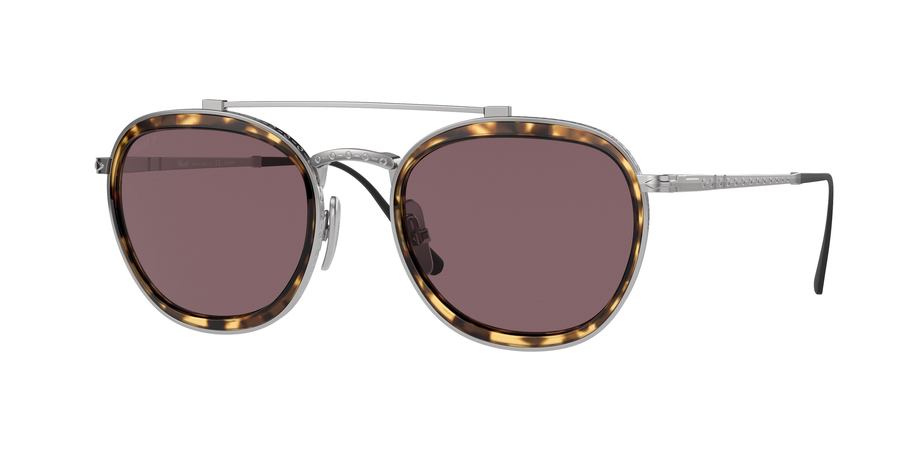 Persol PO5008ST Phantos Sunglasses  8014AF-Silver 51-145-21 - Color Map Silver