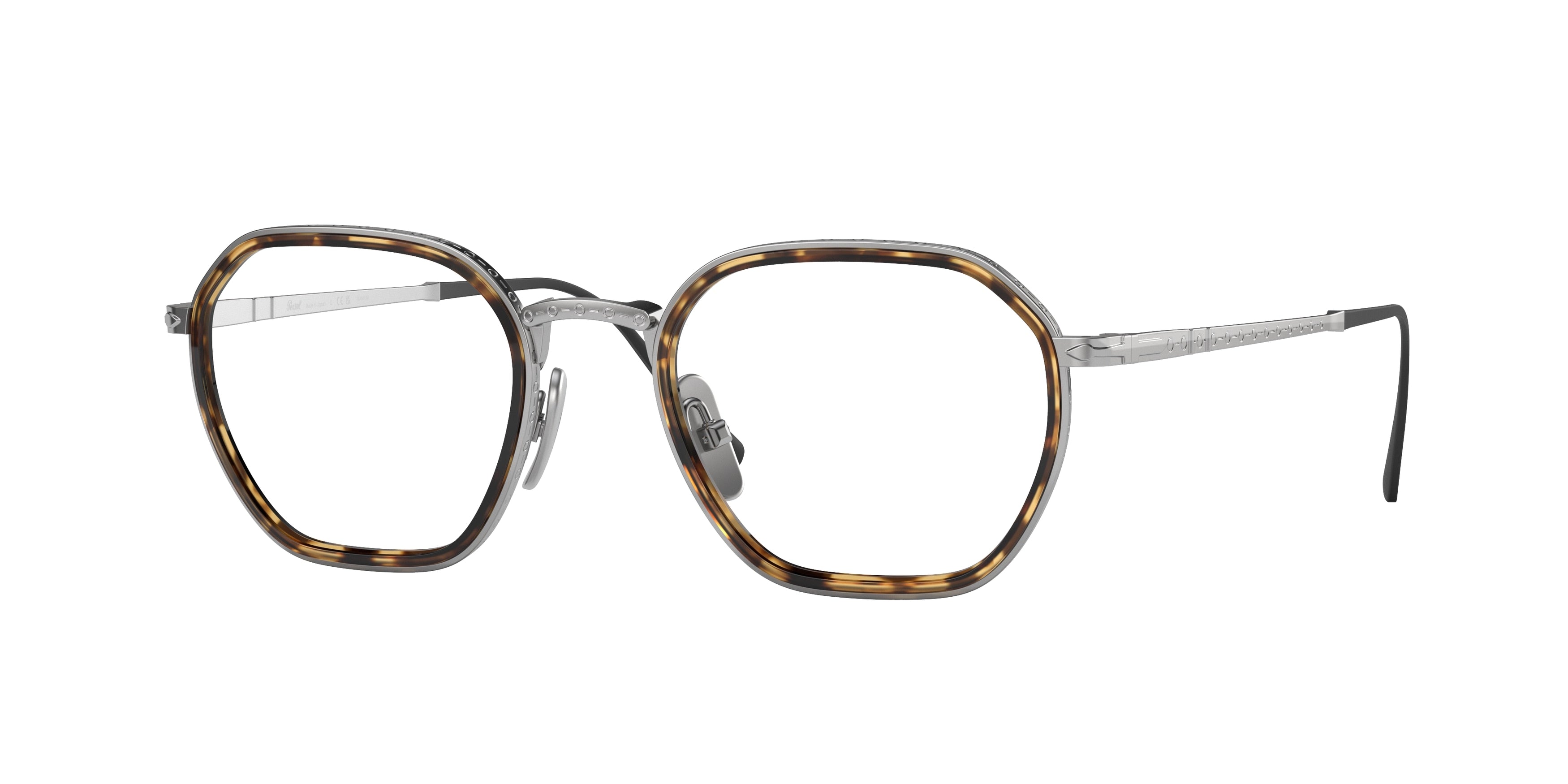 Persol PO5011VT Pillow Eyeglasses  8014-Silver 49-145-20 - Color Map Silver