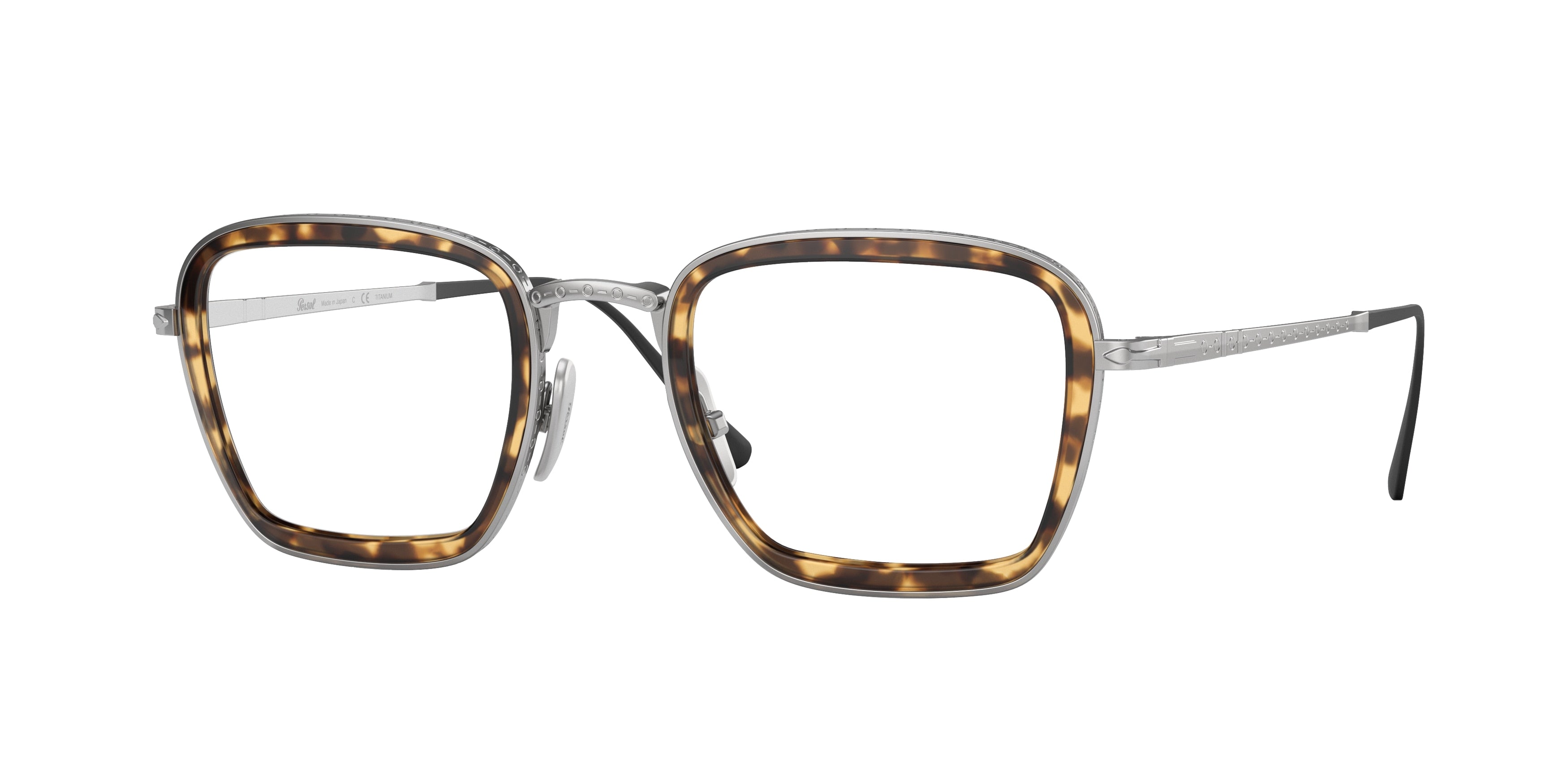 Persol PO5013VT Pillow Eyeglasses  8014-Silver 49-145-23 - Color Map Silver