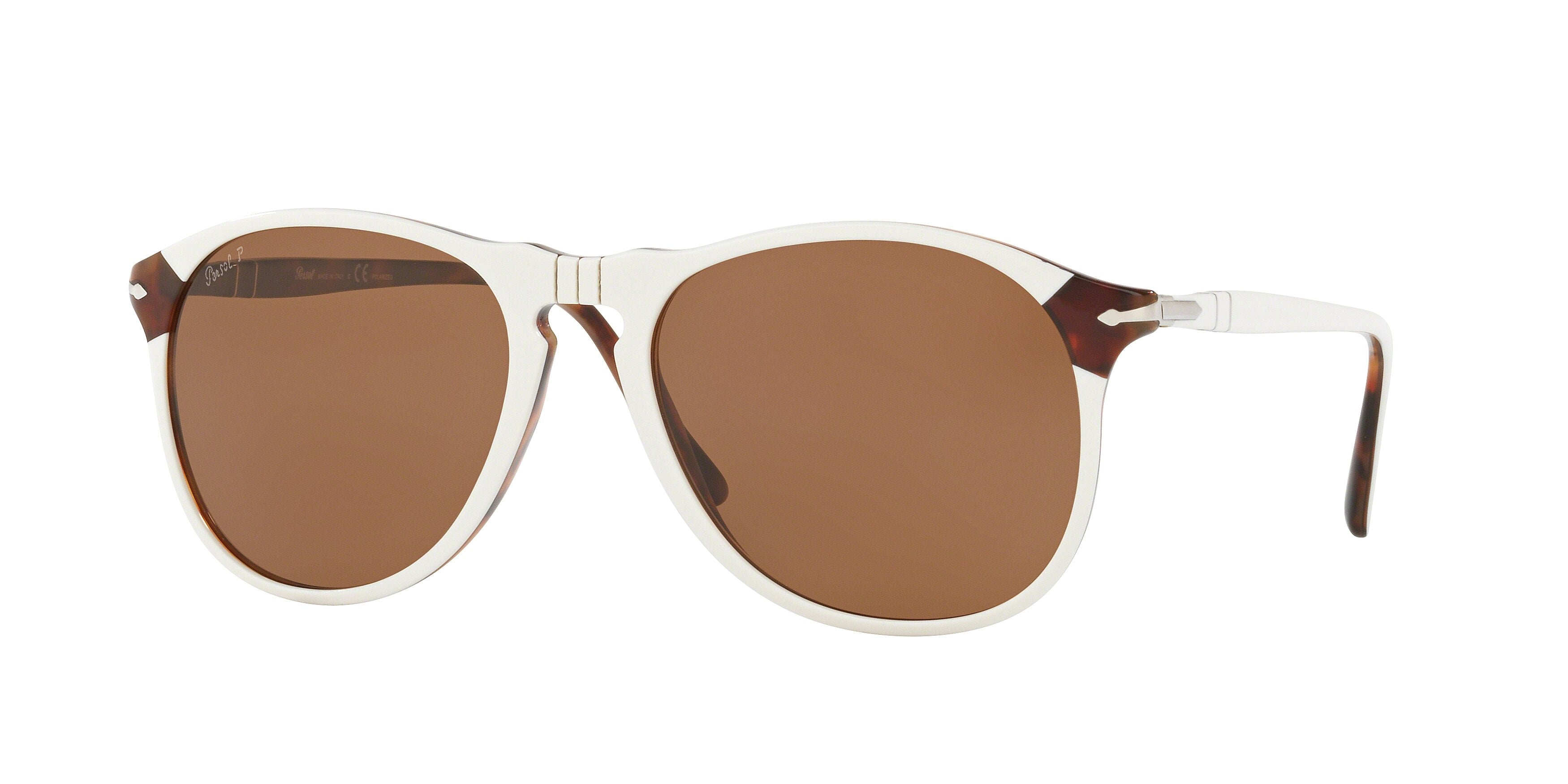 Persol PO6649SM Pilot Sunglasses  1097AN-White 55-145-18 - Color Map White