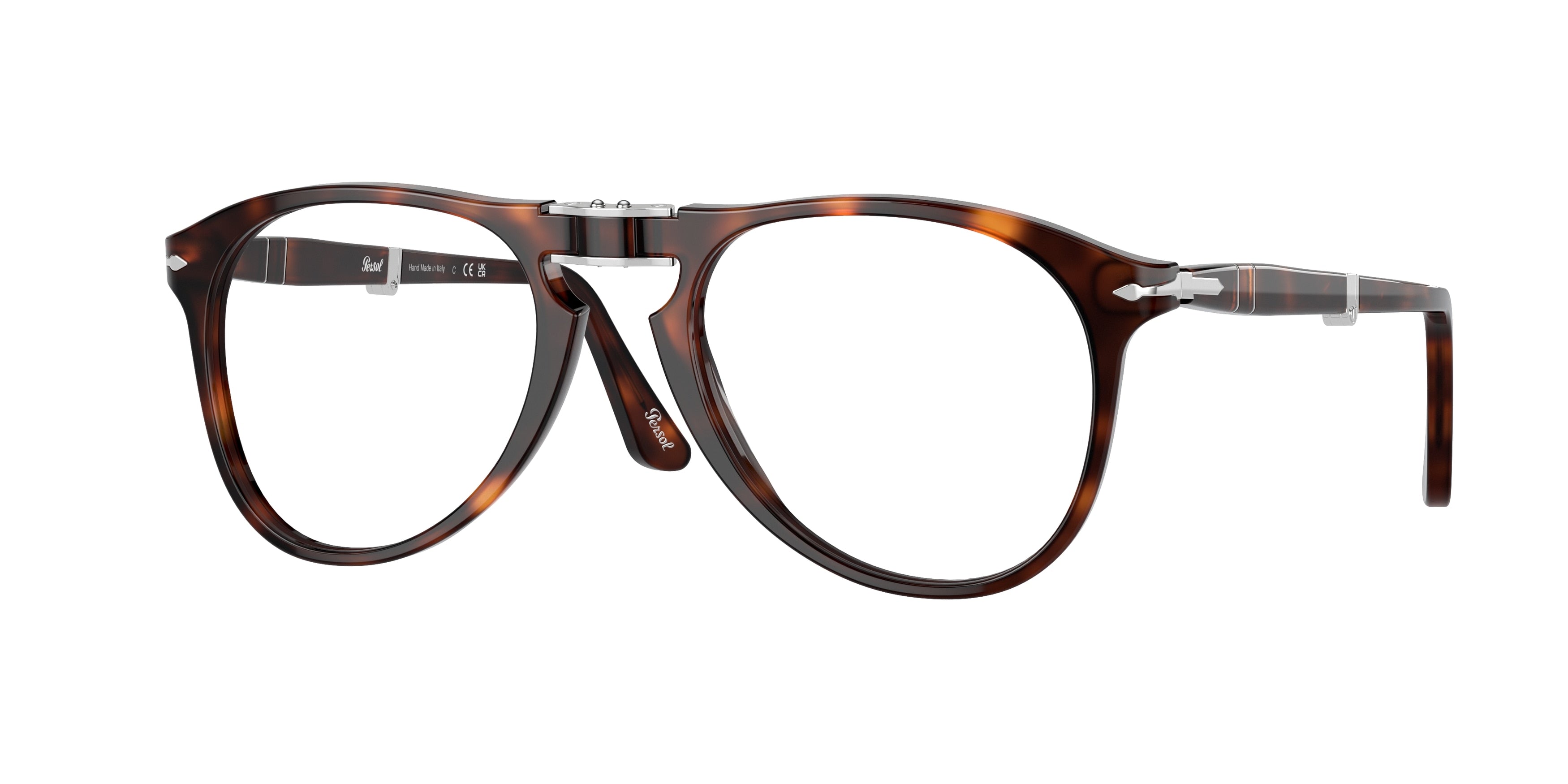 Persol PO9714VM Pilot Eyeglasses  24-Havana 52-140-20 - Color Map Tortoise