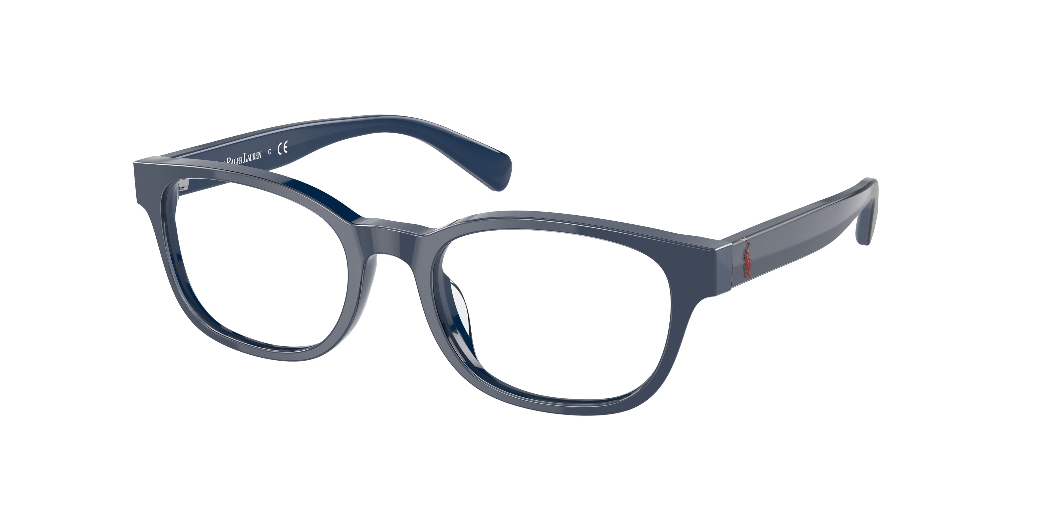 Polo Prep PP8543U Pillow Eyeglasses  5620-Shiny Navy Blue 49-130-18 - Color Map Blue