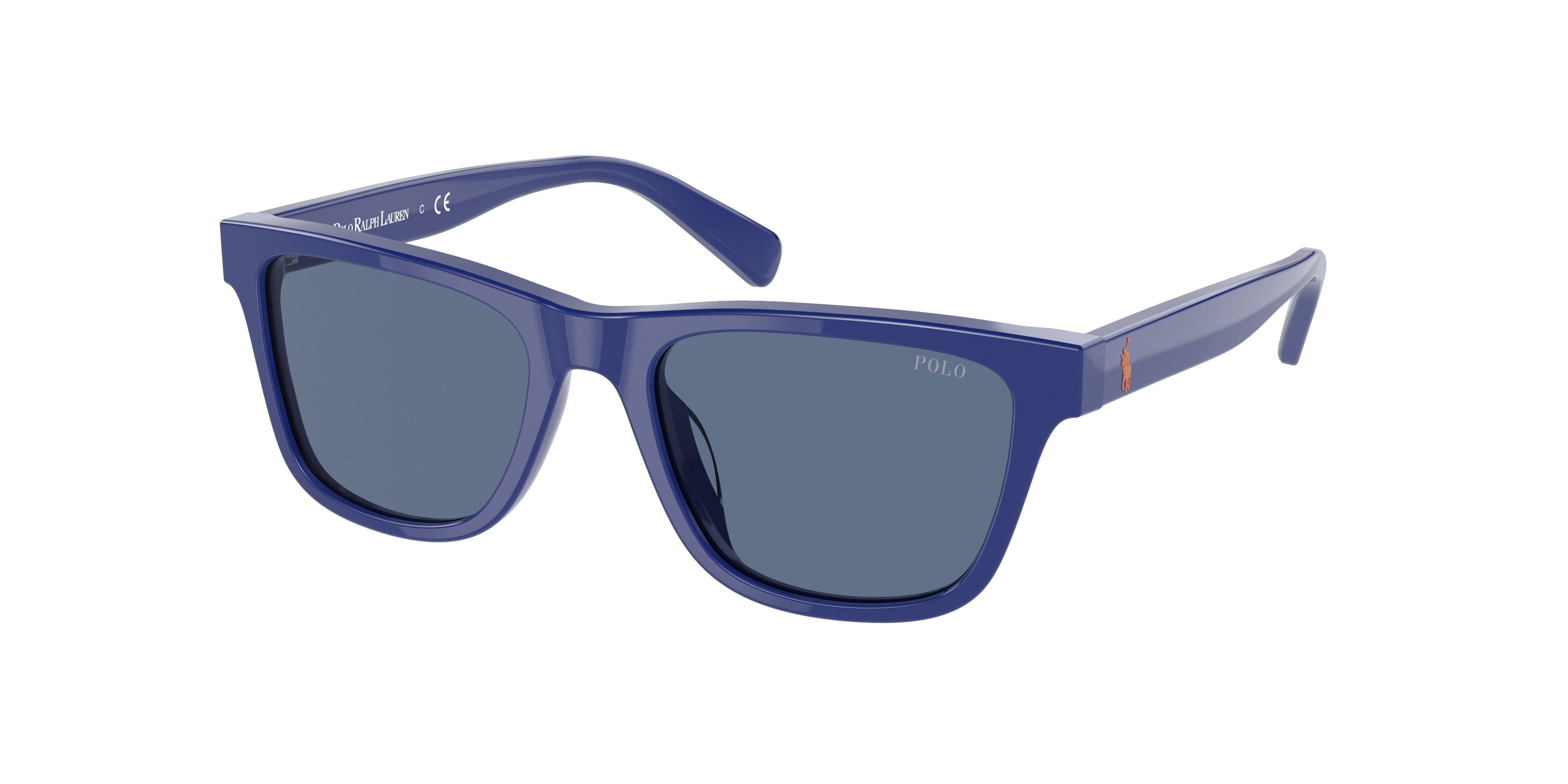 Polo Prep PP9504U Rectangle Sunglasses  523580-Shiny Royal Blue 49-130-17 - Color Map Blue