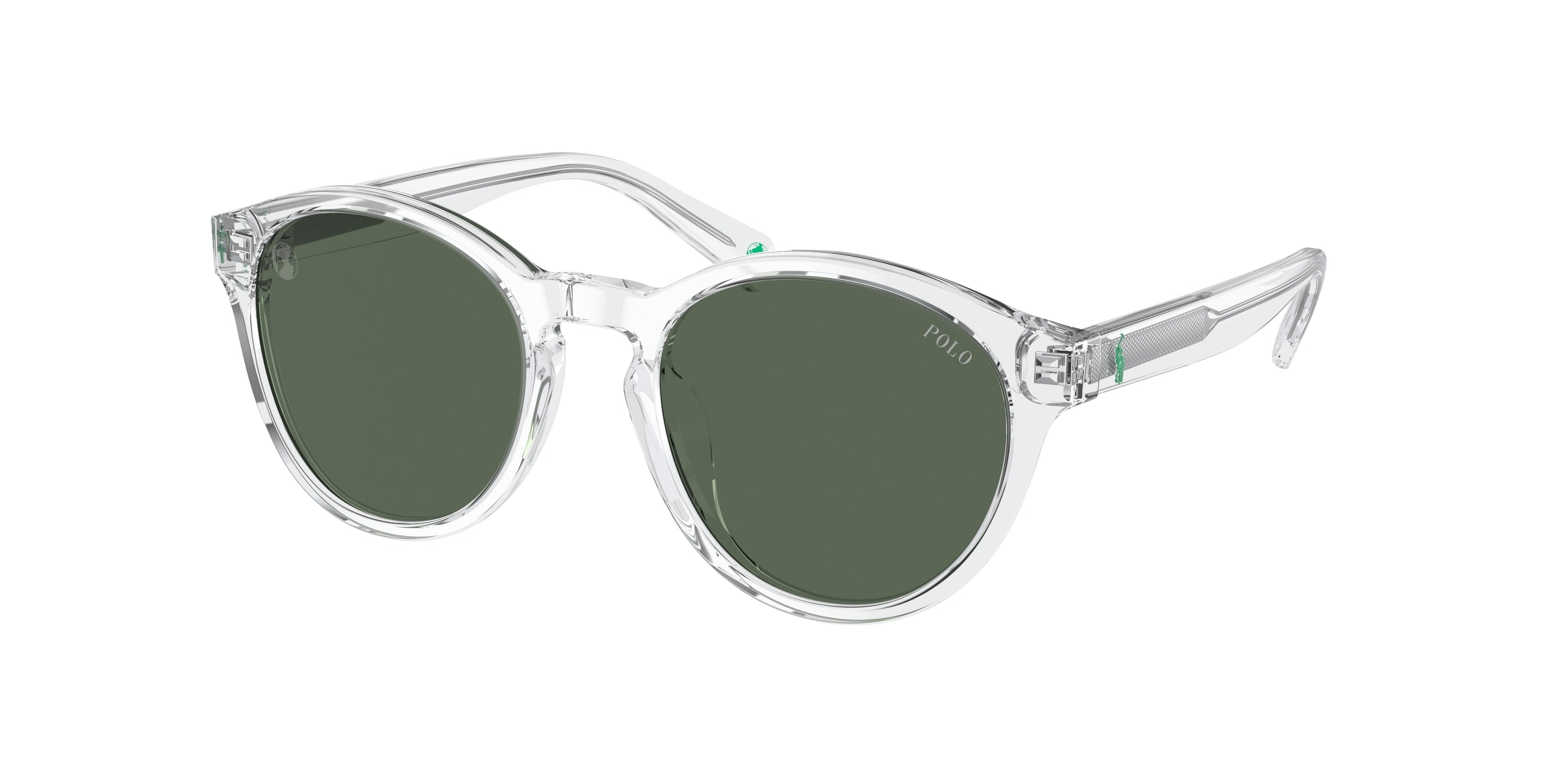 Polo Prep PP9505U Round Sunglasses  533171-Shiny Crystal 48-130-19 - Color Map Transparent