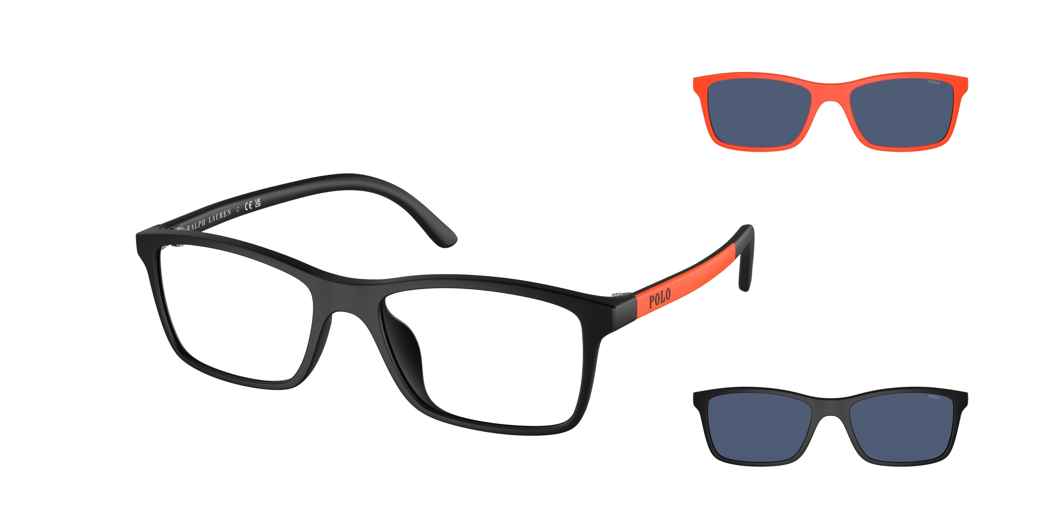 Polo Prep PP9506U Rectangle Sunglasses  610080-Matte Black 49-130-16 - Color Map Black