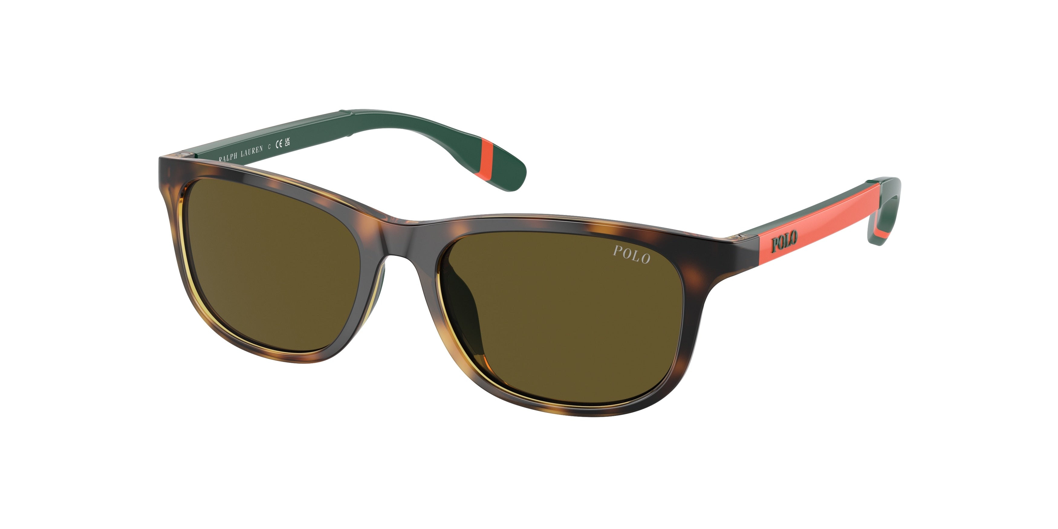 Polo Prep PP9507U Pillow Sunglasses  500373-Shiny Havana 49-130-16 - Color Map Tortoise