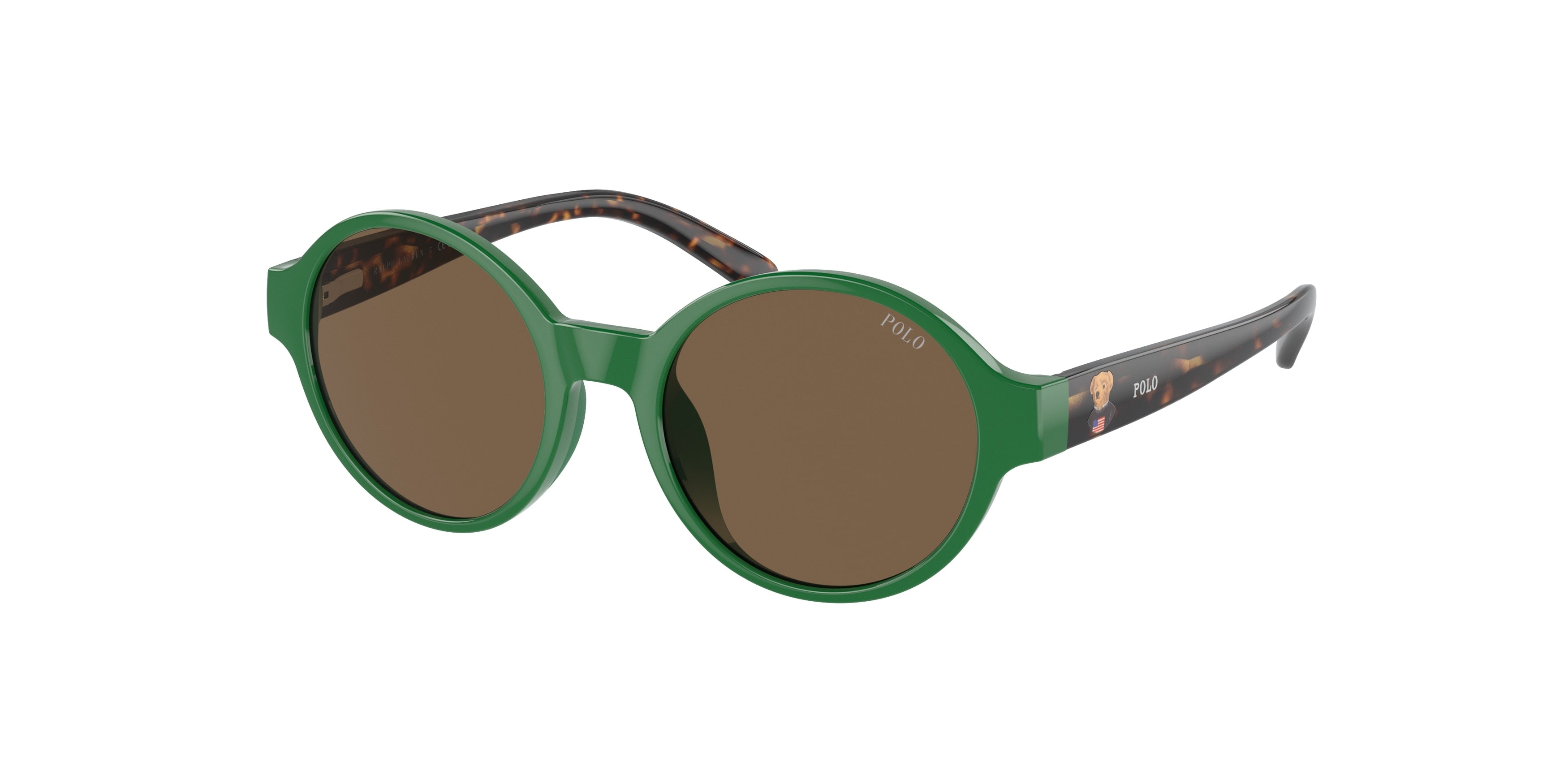 Polo Prep PP9508U Round Sunglasses  619273-Shiny Green 44-125-16 - Color Map Green