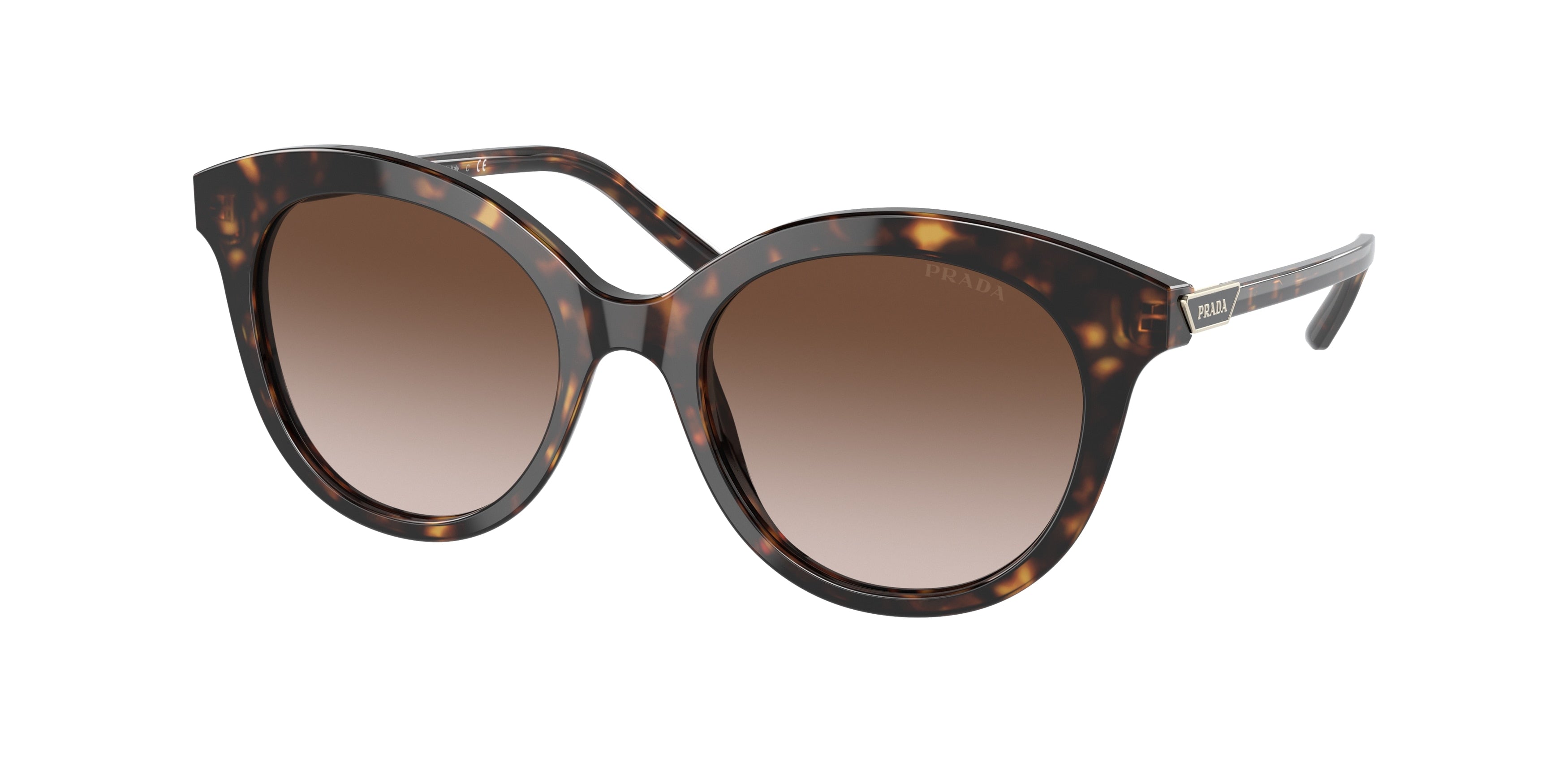 Prada PR02YS Round Sunglasses  2AU6S1-Tortoise 51-140-19 - Color Map Tortoise