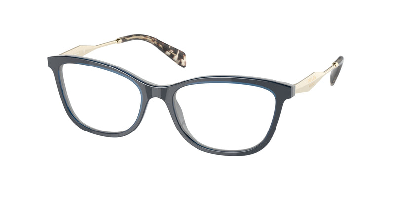 Prada PR02YV Butterfly Eyeglasses  08Y1O1-Fiordaliso/Crystal 54-140-17 - Color Map Blue