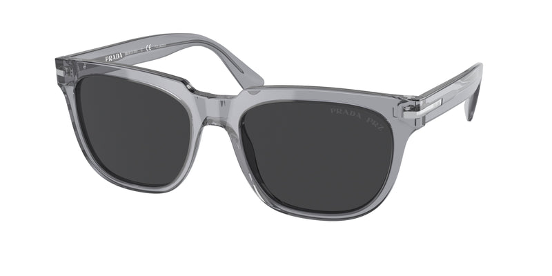 Prada PR04YS Pillow Sunglasses  08U08G-Transparent Grey 56-150-19 - Color Map Grey