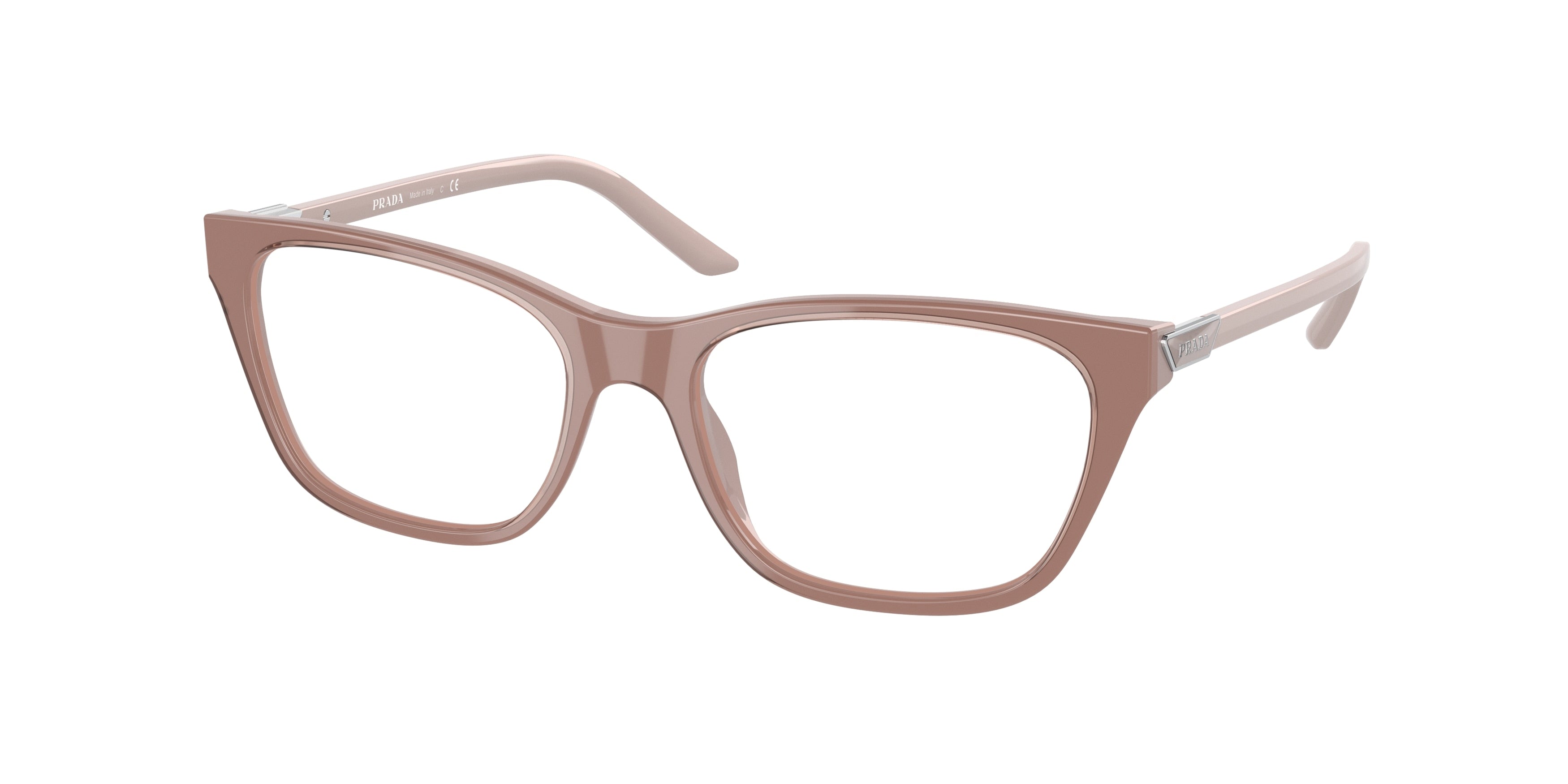 Prada PR05YV Butterfly Eyeglasses  01Y1O1-Alabaster/Crystal 53-140-17 - Color Map Blue