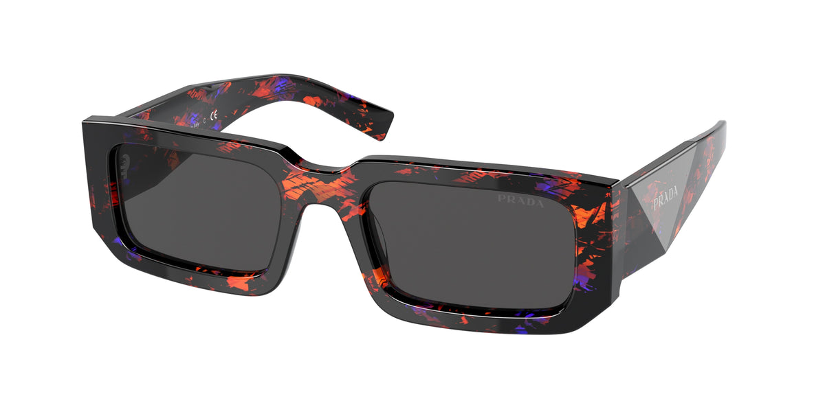 Prada PR06YS Rectangle Sunglasses for Men — Free Shipping - 53-145-21 / 06V5S0-Abstract Orange