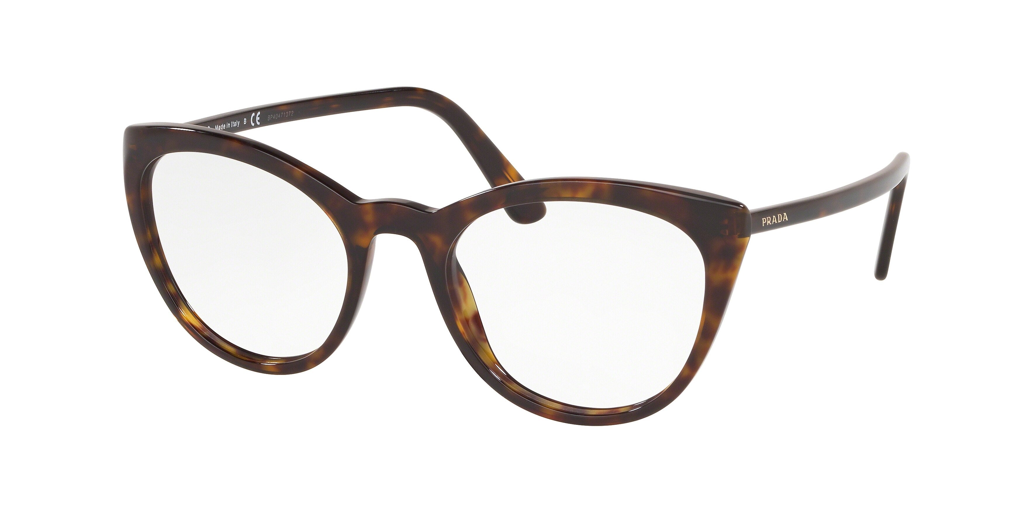 Prada CATWALK PR07VV Butterfly Eyeglasses  2AU1O1-Havana 51-145-20 - Color Map Tortoise