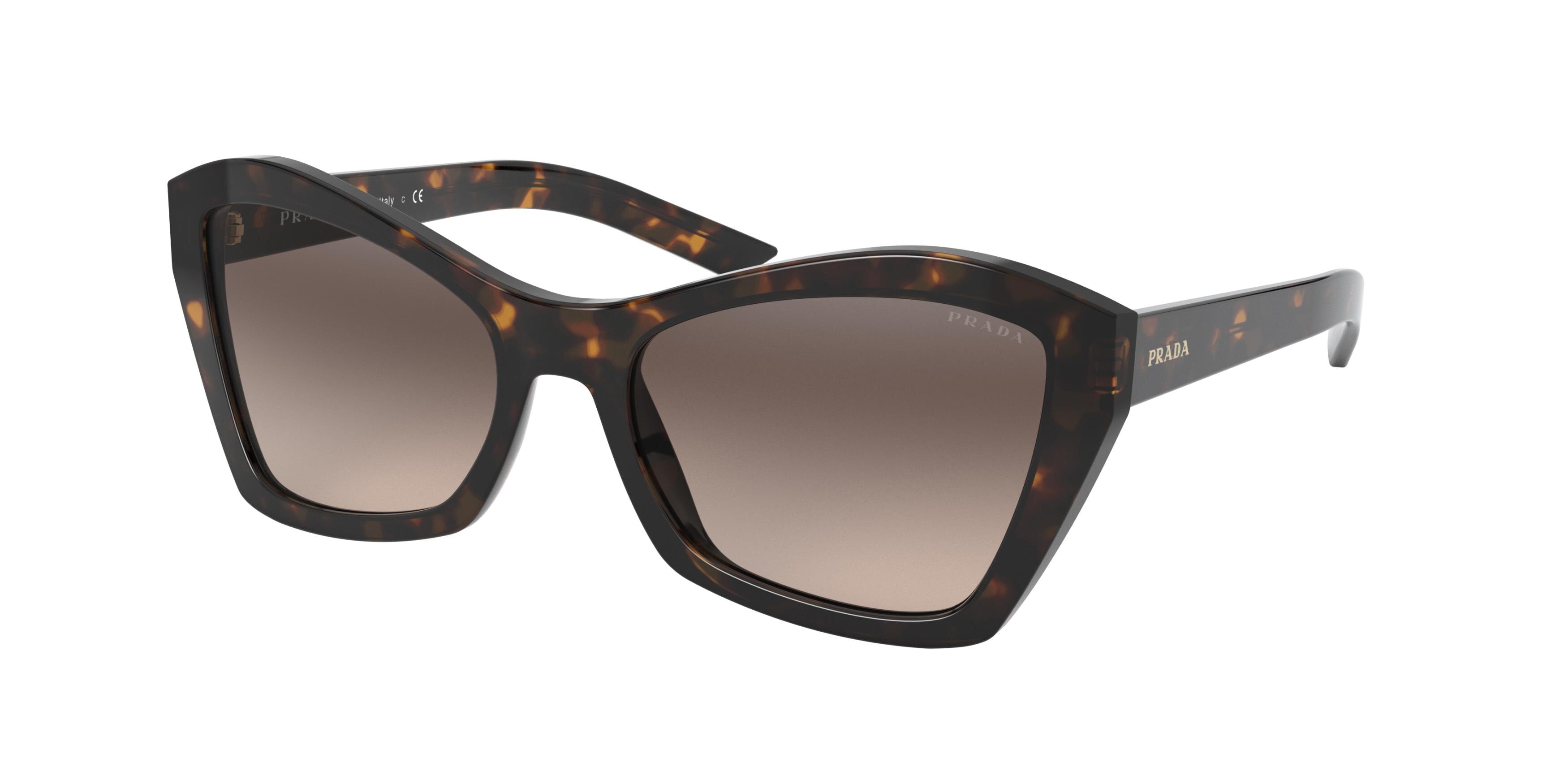 Prada MILLENNIALS PR07XS Butterfly Sunglasses  2AU3D0-Havana 55-140-18 - Color Map Tortoise