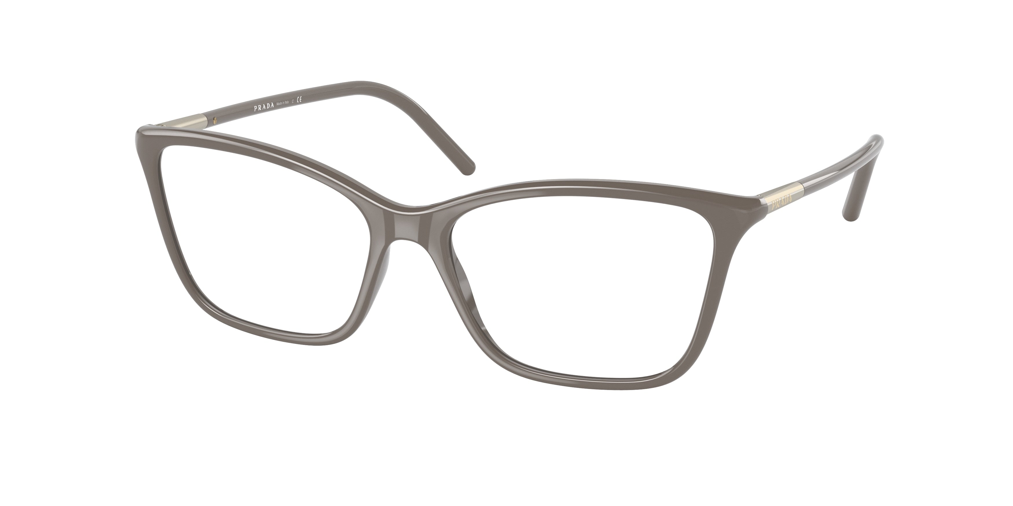 Prada PR08WV Cat Eye Eyeglasses  06W1O1-Ebony 55-140-16 - Color Map Black