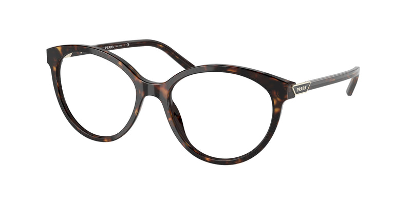 Prada PR08YV Oval Eyeglasses  2AU1O1-Tortoise 52-140-17 - Color Map Tortoise