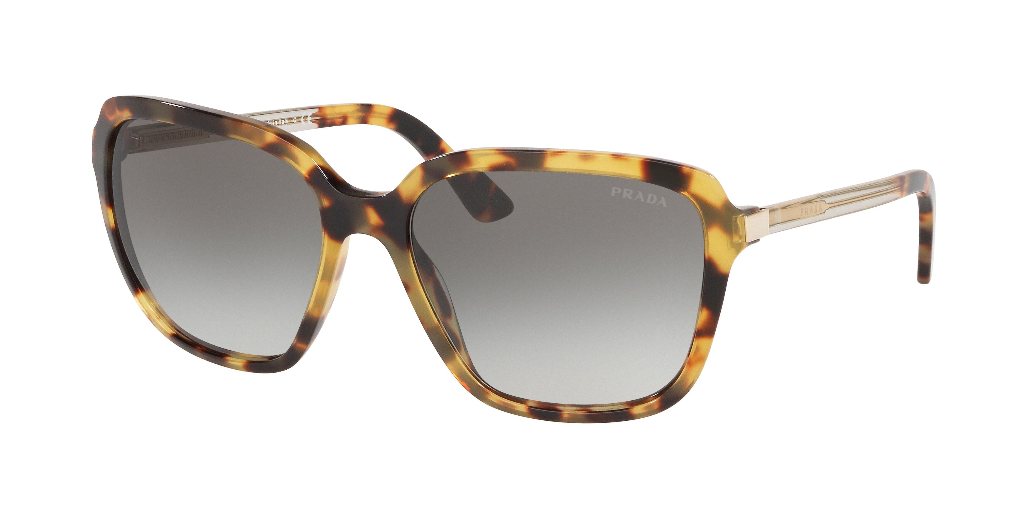 Prada HERITAGE PR10VS Pillow Sunglasses  7S00A7-Medium Havana 58-130-17 - Color Map Tortoise