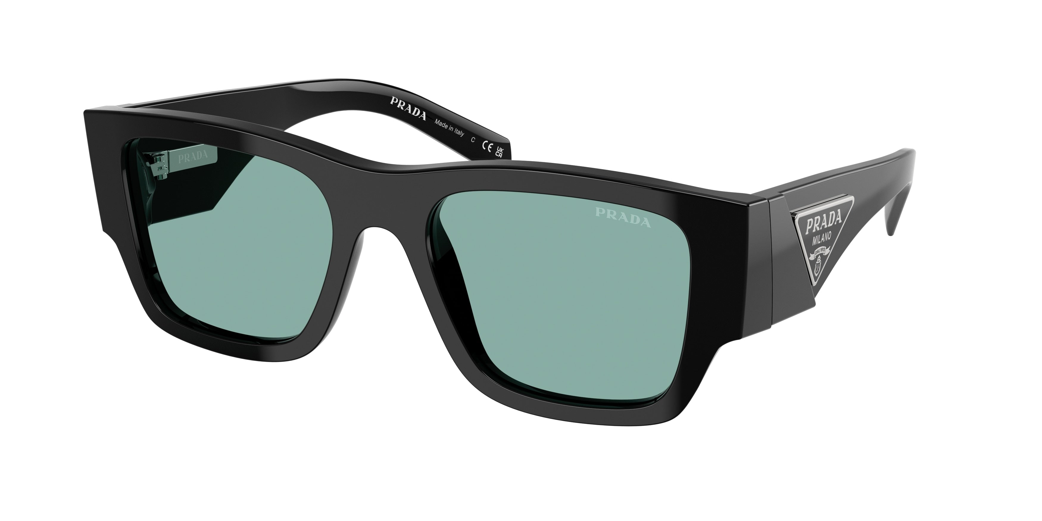 Prada PR10ZSF Pillow Sunglasses  16K40K-Black 55-140-19 - Color Map Black