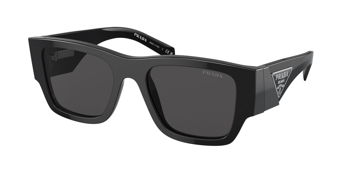 NEW Prada PR10ZSF 16Z70B Transparent Asphalt Dark Grey Square Unisex Sunglasses Prada PR 10ZS L (54 - 20) with Grey lenses and Grey frame  main image 4