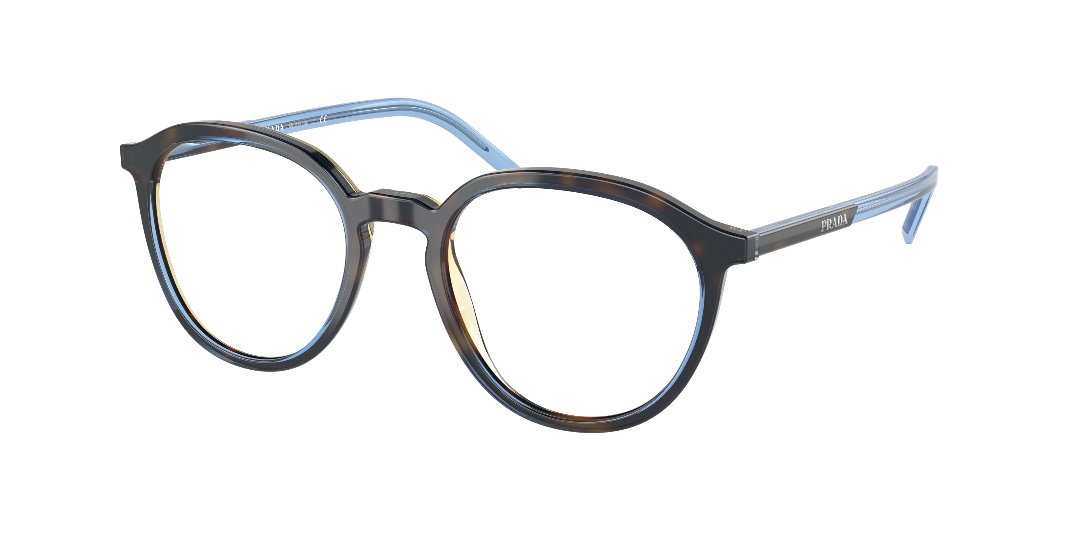 Prada PR12YV Phantos Eyeglasses  ZXH1O1-Denim Tortoise 51-145-20 - Color Map Tortoise