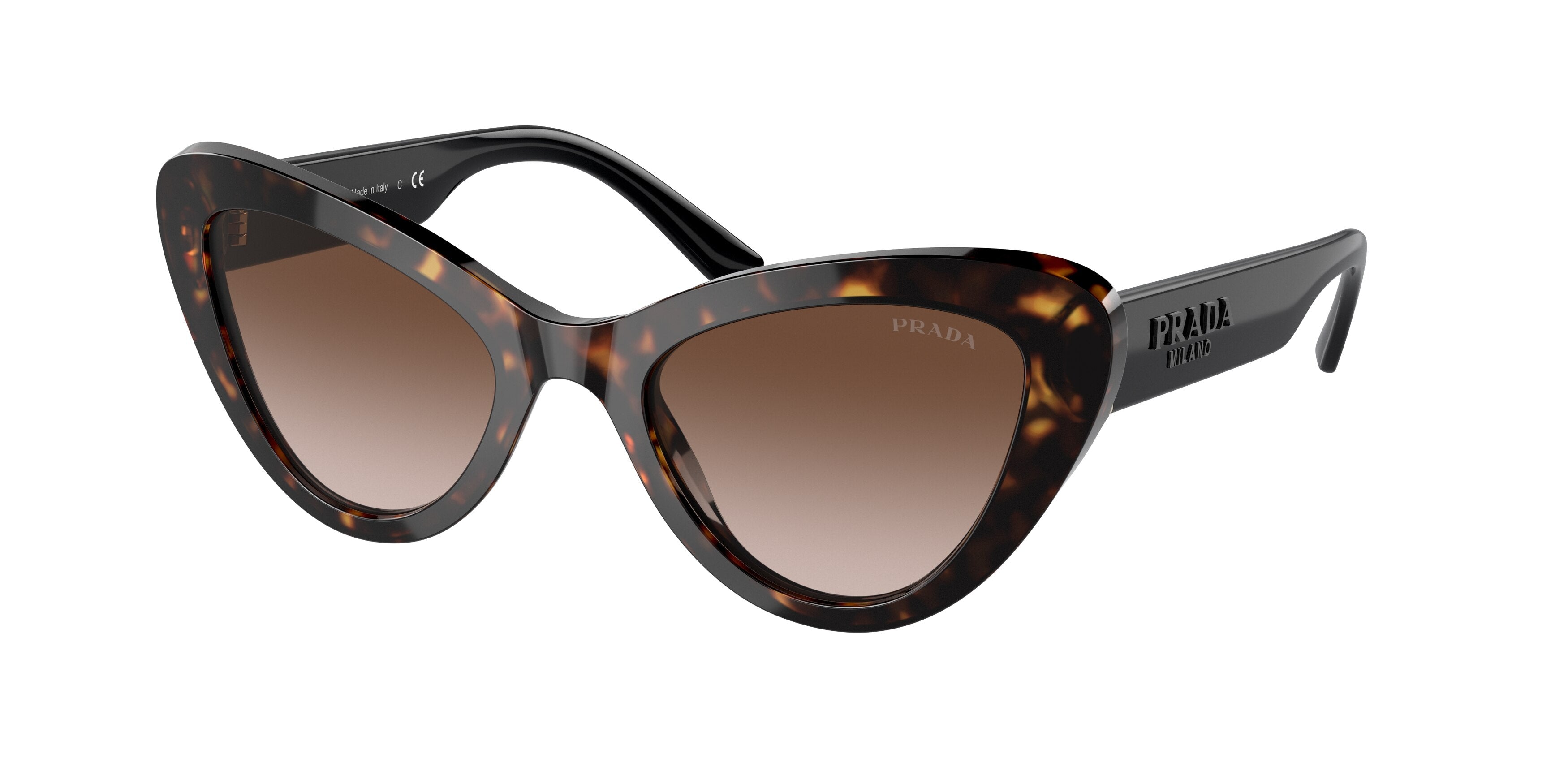 Prada PR13YS Cat Eye Sunglasses  2AU6S1-Havana 52-140-21 - Color Map Tortoise