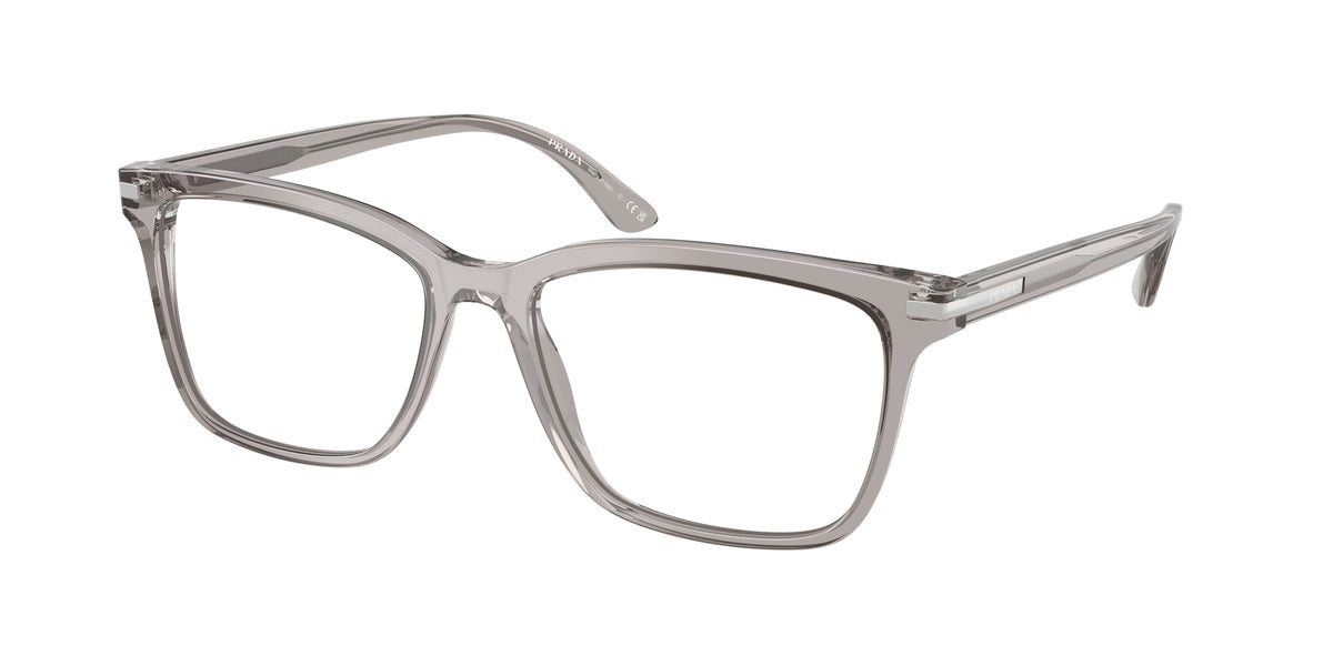 Prada PR14WVF Rectangle Eyeglasses for Men — Free Shipping - 56-150-17 / 10J1O1-Hematite