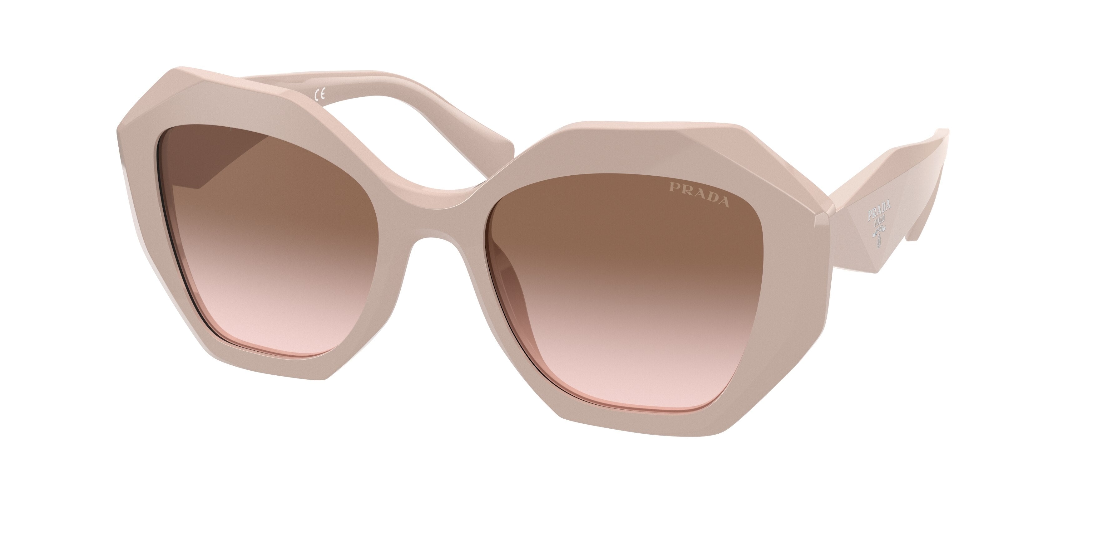 Prada PR16WS Irregular Sunglasses  VYJ0A6-Powder 53-145-20 - Color Map Pink