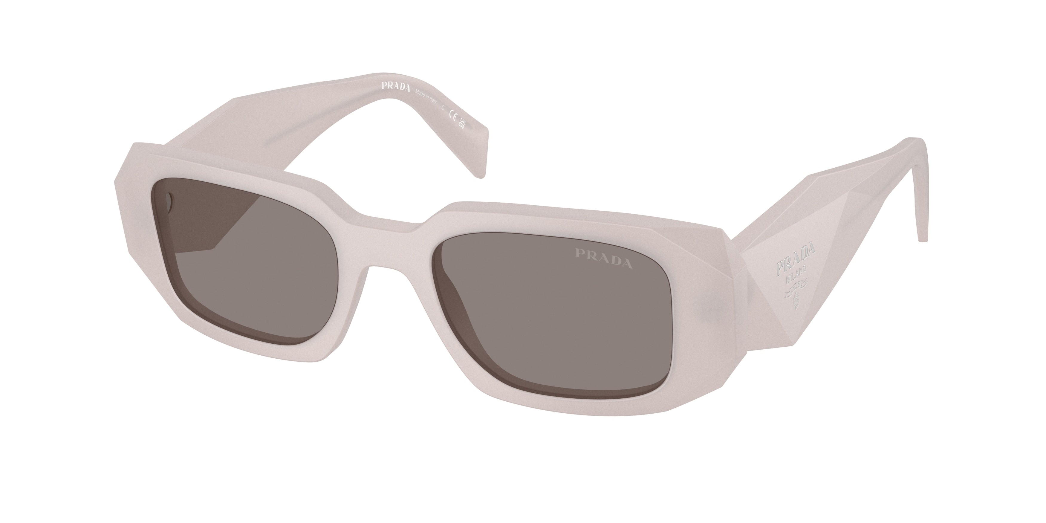 Prada PR17WS Rectangular Sunglasses for Women — Free Shipping - 49-145-20 / 21H80Q-Frosted Tortoise