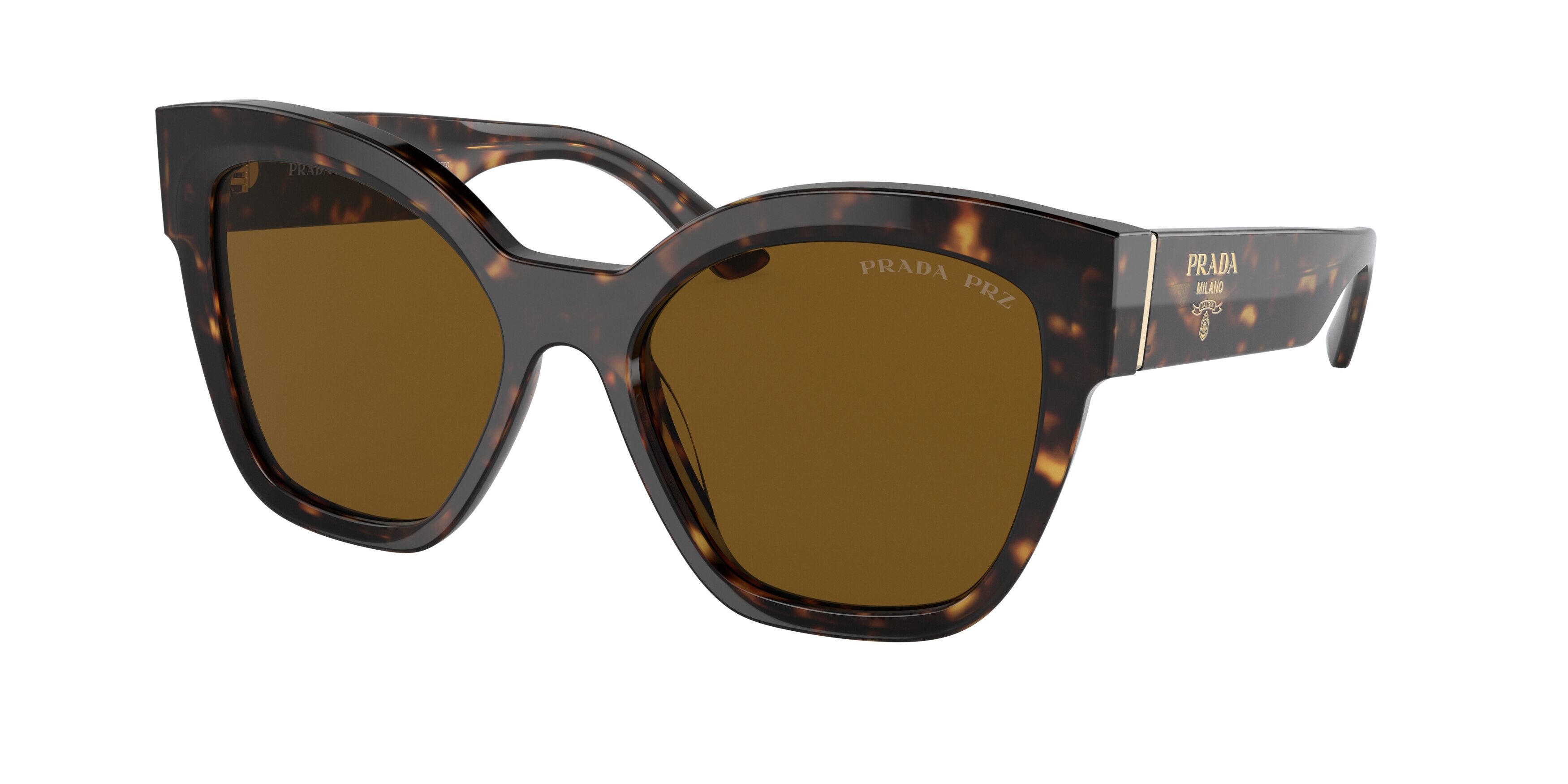 Prada PR17ZSF Square Sunglasses  2AU5Y1-Tortoise 55-140-17 - Color Map Tortoise