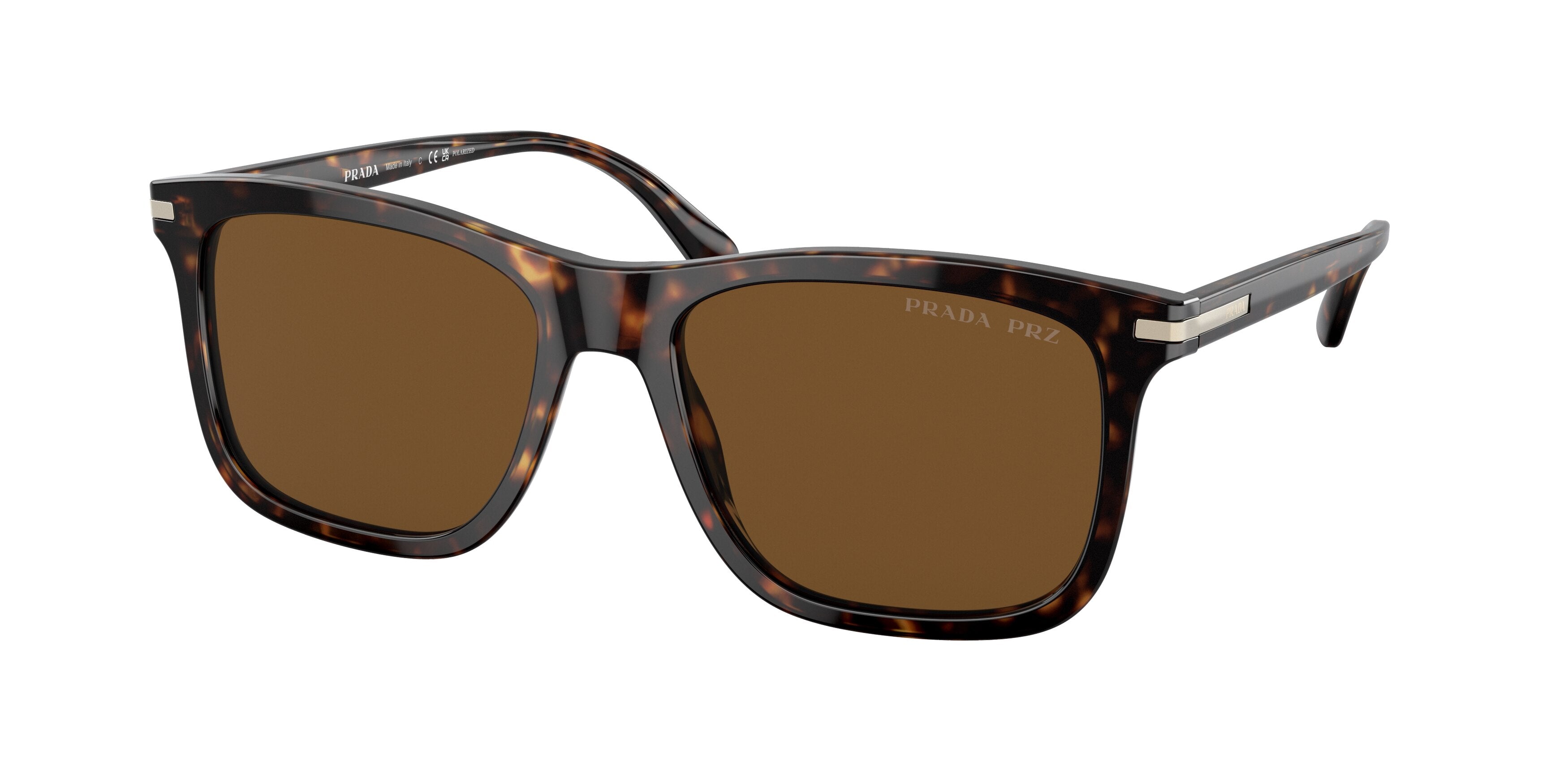 Prada PR18WS Rectangle Sunglasses  2AU01D-Tortoise 56-150-18 - Color Map Tortoise