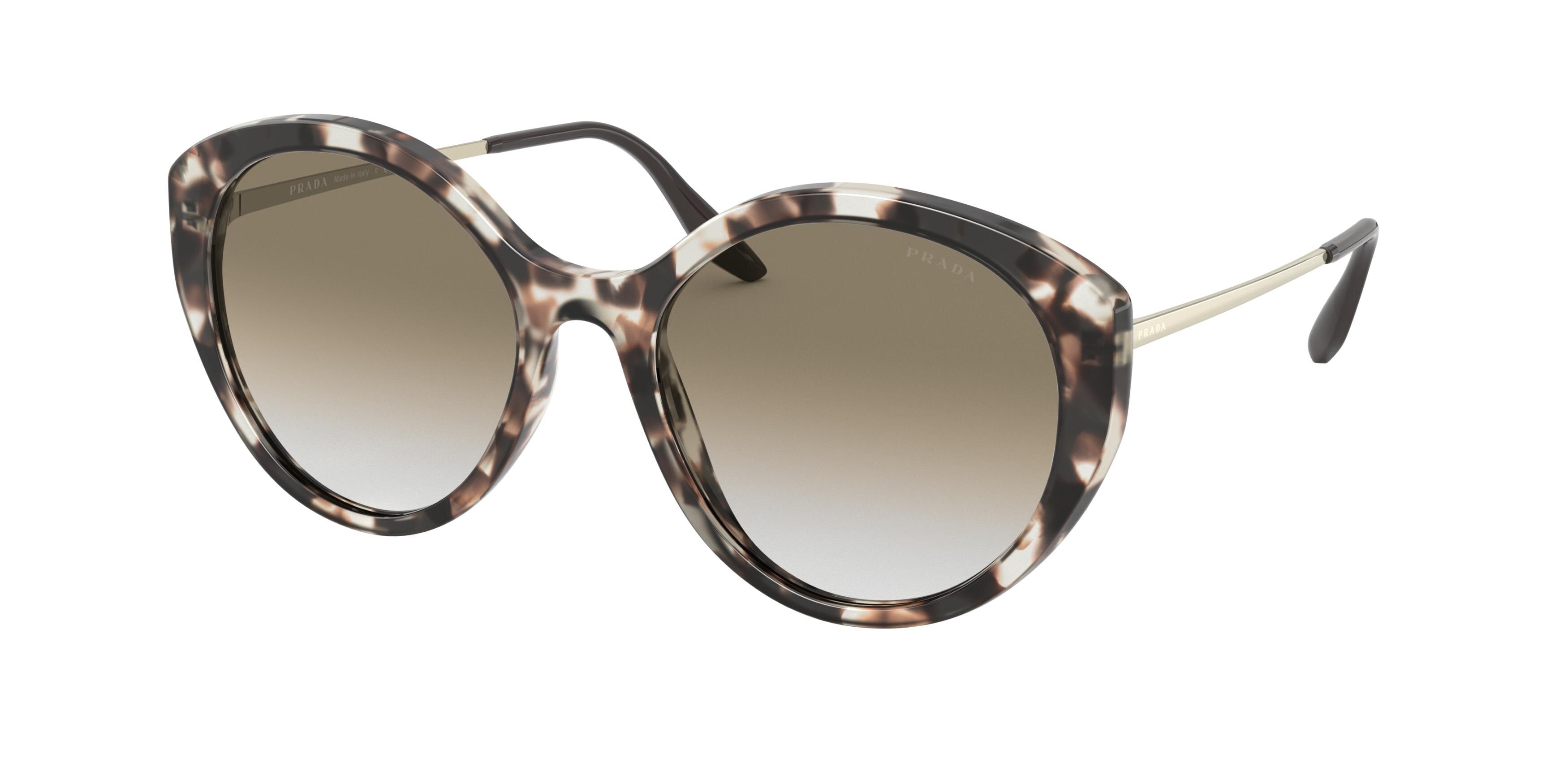 Prada PR18XS Phantos Sunglasses  UAO0A7-Ivory Havana 55-145-19 - Color Map White