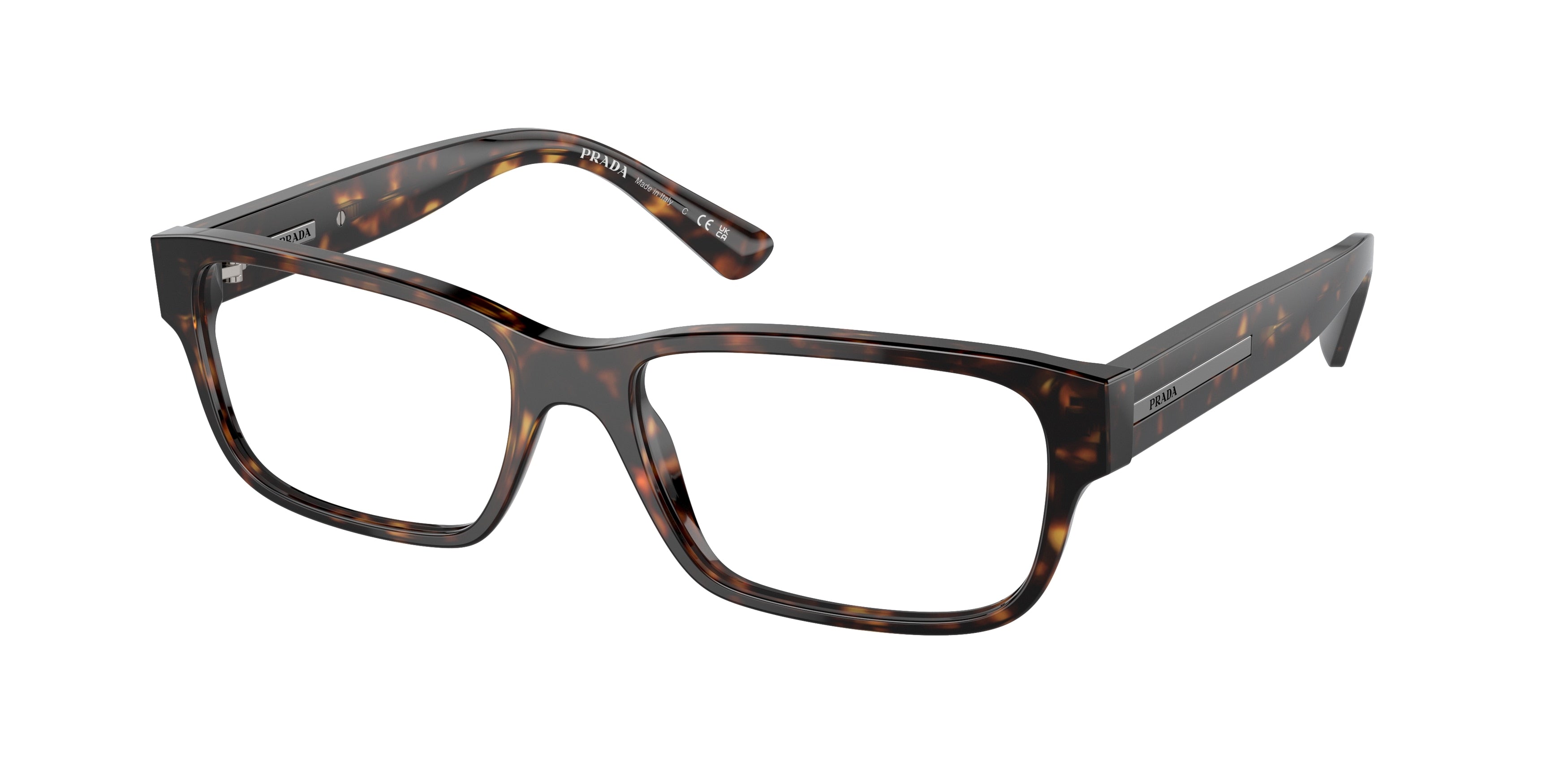 Prada PR18ZV Pillow Eyeglasses  2AU1O1-Havana 54-140-17 - Color Map Tortoise