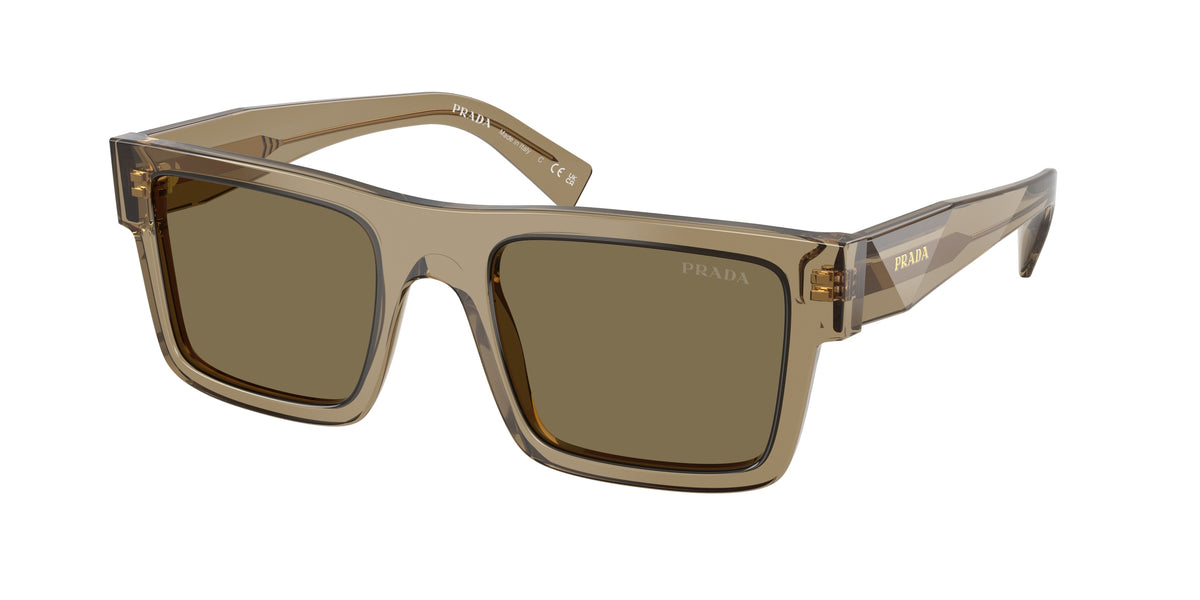 Prada PR19WS Rectangle Sunglasses for Men — Free Shipping - 52-145-21 / 29E90F-Terra