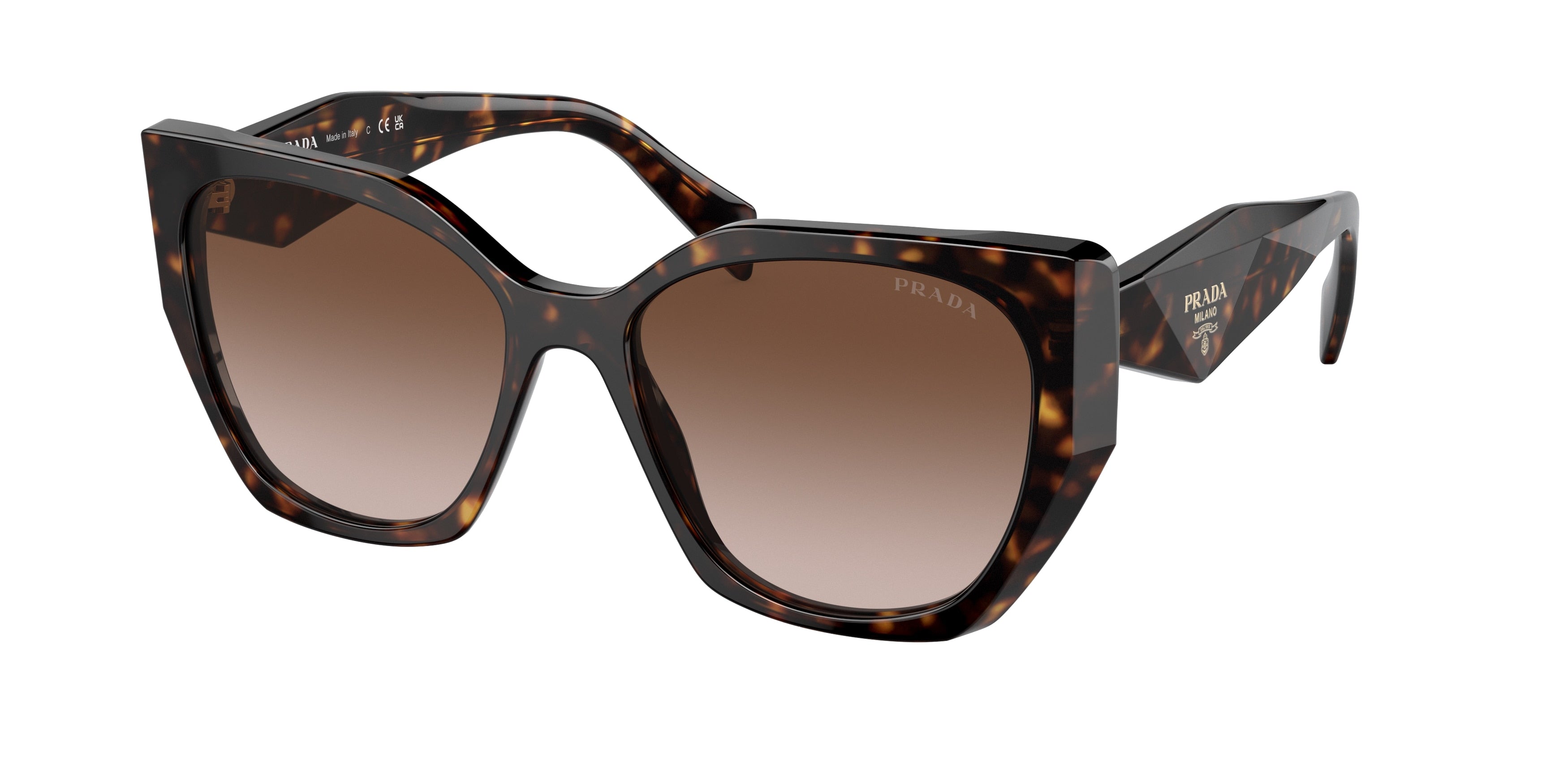 Prada PR19ZSF Pillow Sunglasses  2AU6S1-Tortoise 56-145-16 - Color Map Tortoise