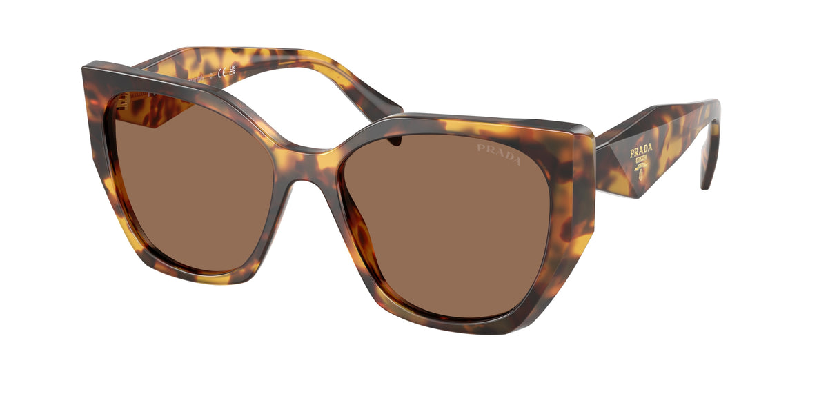 Prada PR19ZS Pillow Sunglasses for Women — Free Shipping - 55-145-17 / 14L06B-Honey Tortoise