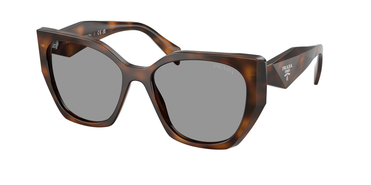 Prada PR19ZS Pillow Sunglasses for Women — Free Shipping - 55-145-17 / 20D50Q-Juniper Tortoise