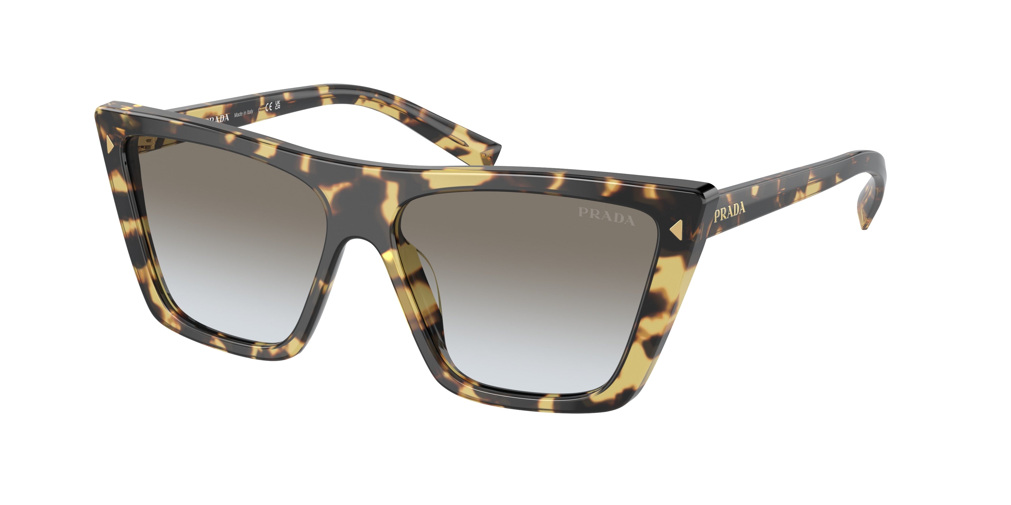 Prada PR21ZS Butterfly Sunglasses  7S00A7-Medium Tortoise 55-145-14 - Color Map Tortoise