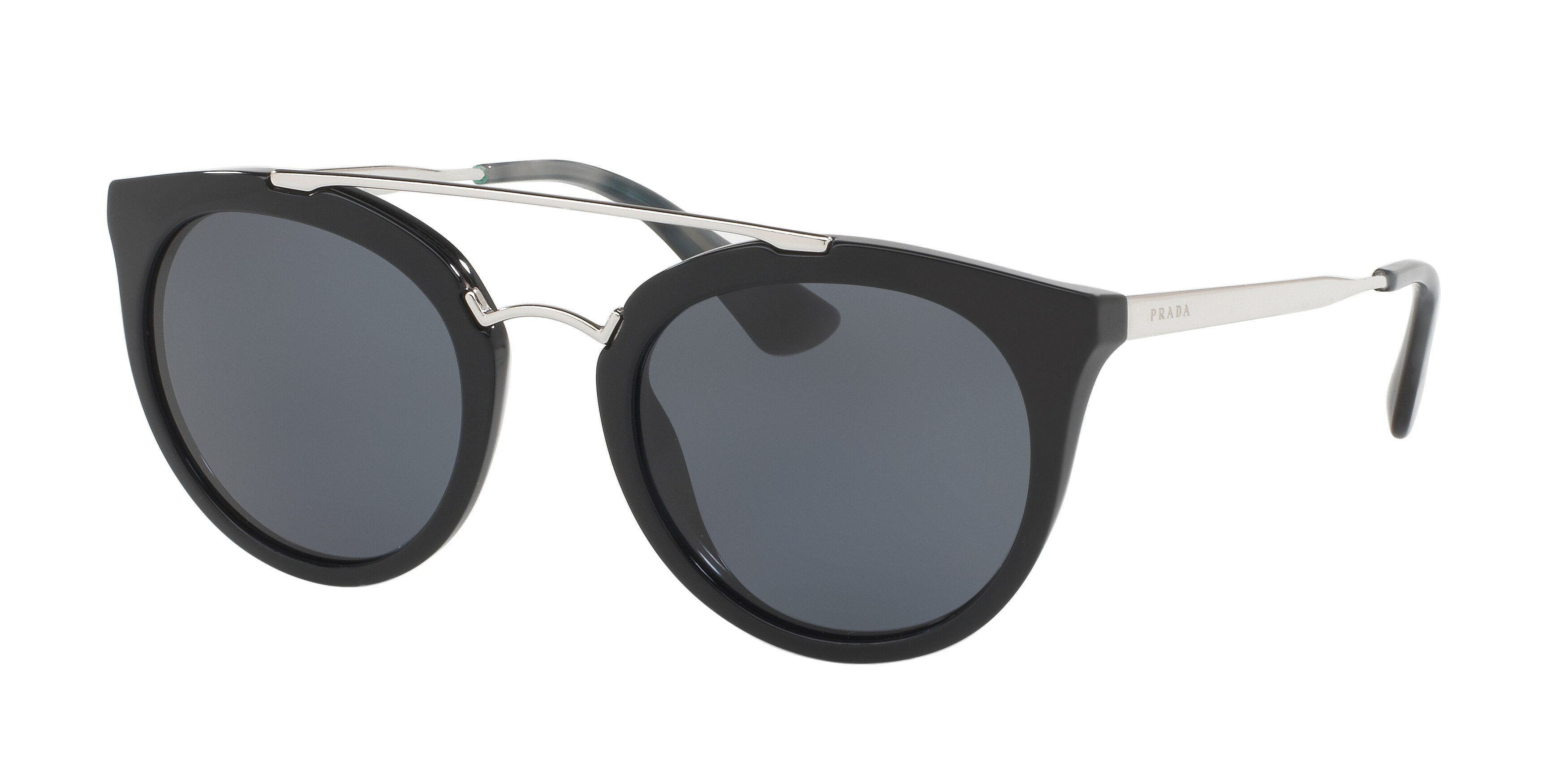 Prada CATWALK PR23SS Phantos Sunglasses  1AB1A1-Black 52-140-22 - Color Map Black