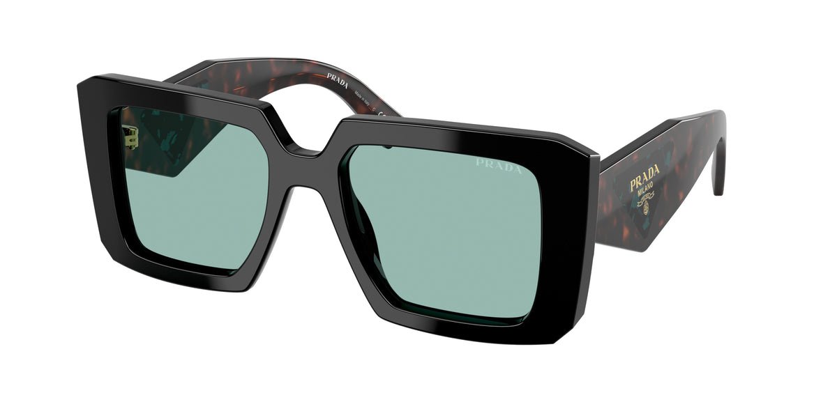 Prada Black Studded Square Sunglasses Prada SPRA07S Square Sunglasses | Fashion Eyewear US main image 2