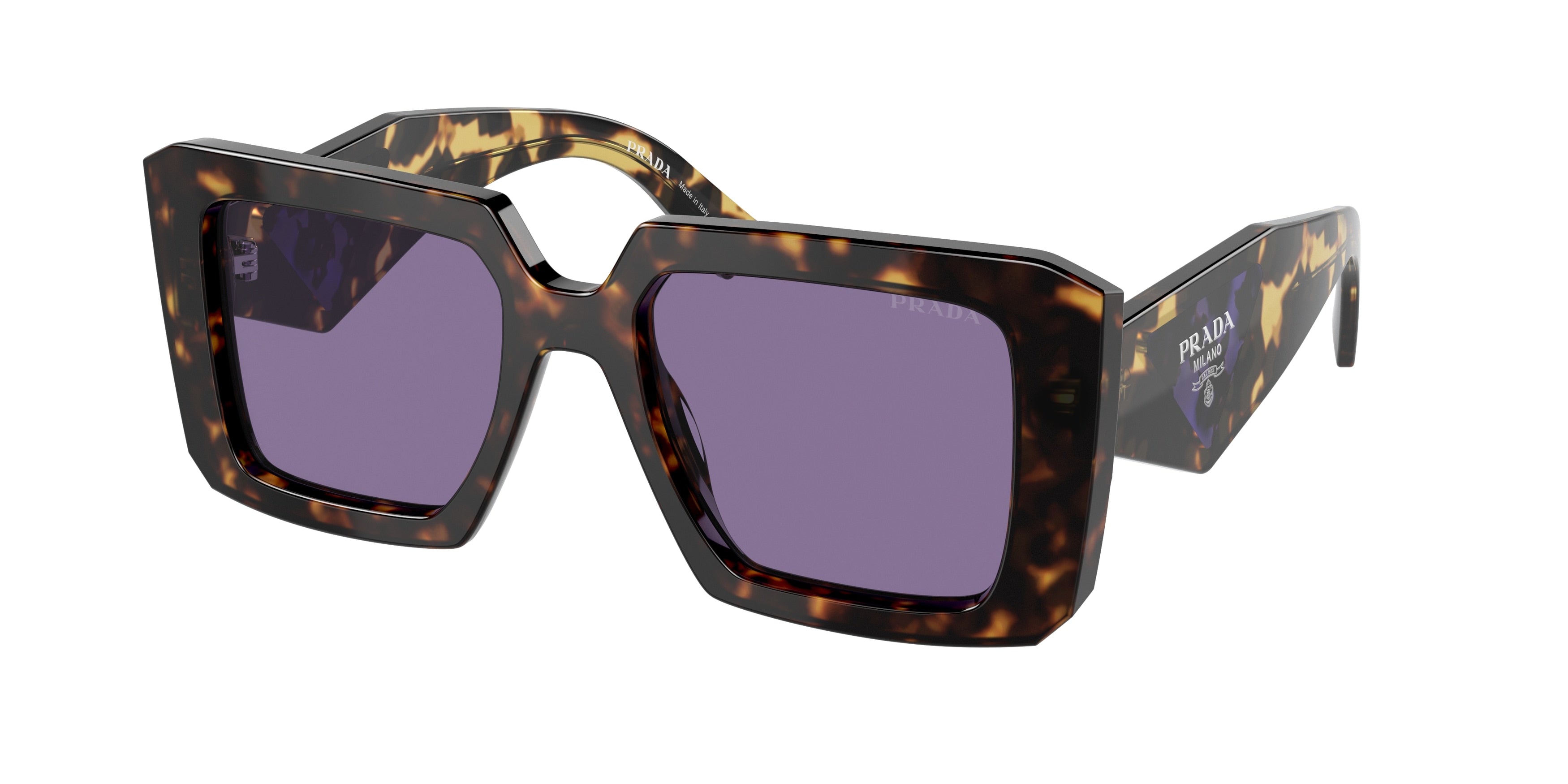 Prada PR23YS Square Sunglasses  2AU05Q-Tortoise 51-140-19 - Color Map Tortoise