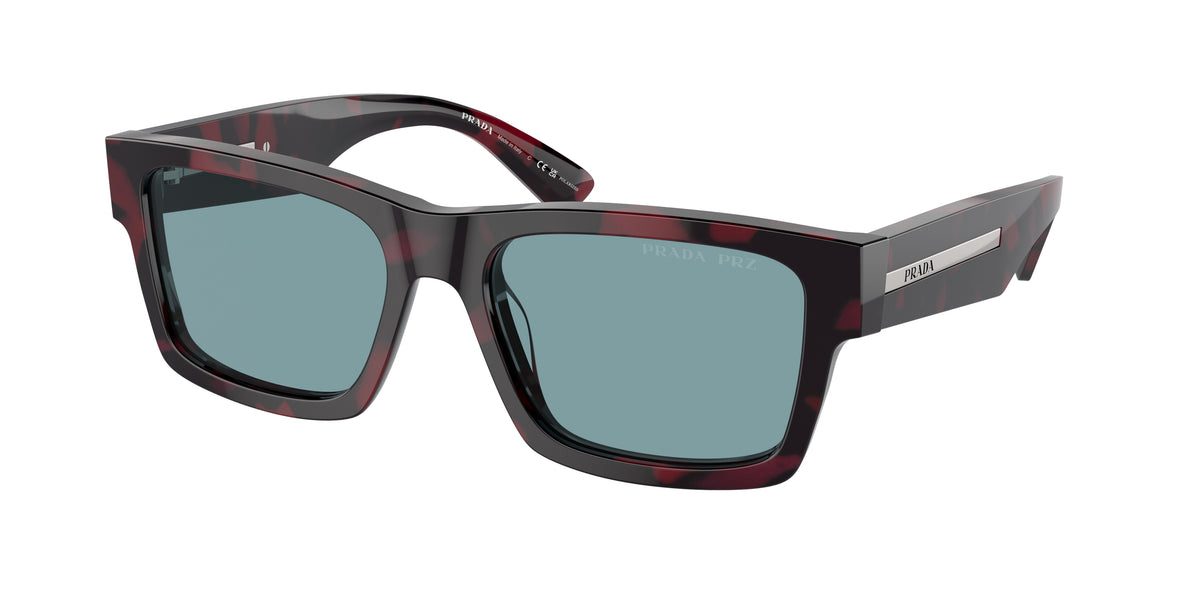 Prada PR25ZS Rectangle Sunglasses for Men — Polarized - 56-140-18 / 18I04D-Purple Tortoise - Polarized