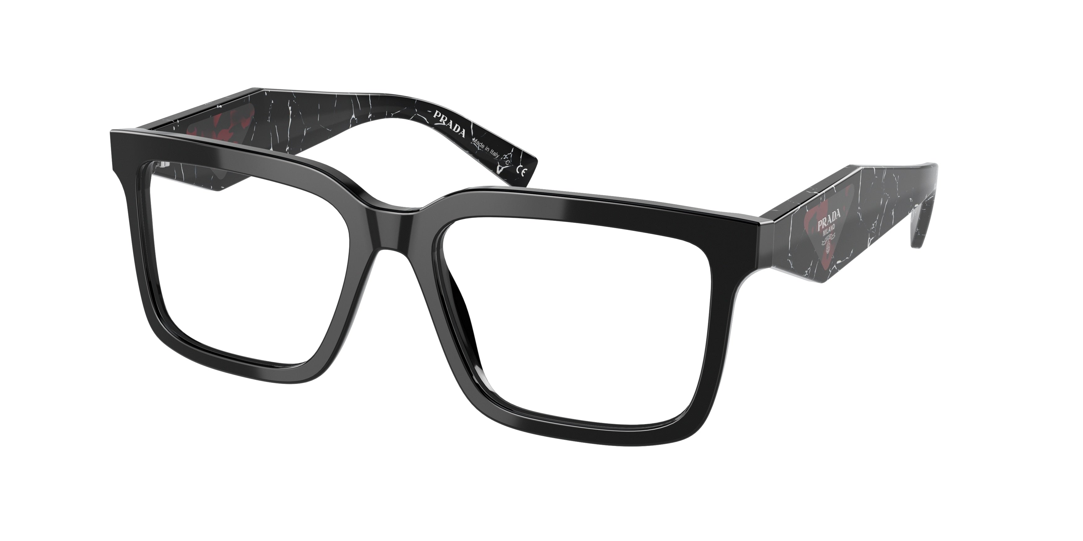 Prada PR27YS Pillow Sunglasses  1AB08N-Black 54-140-17 - Color Map Black