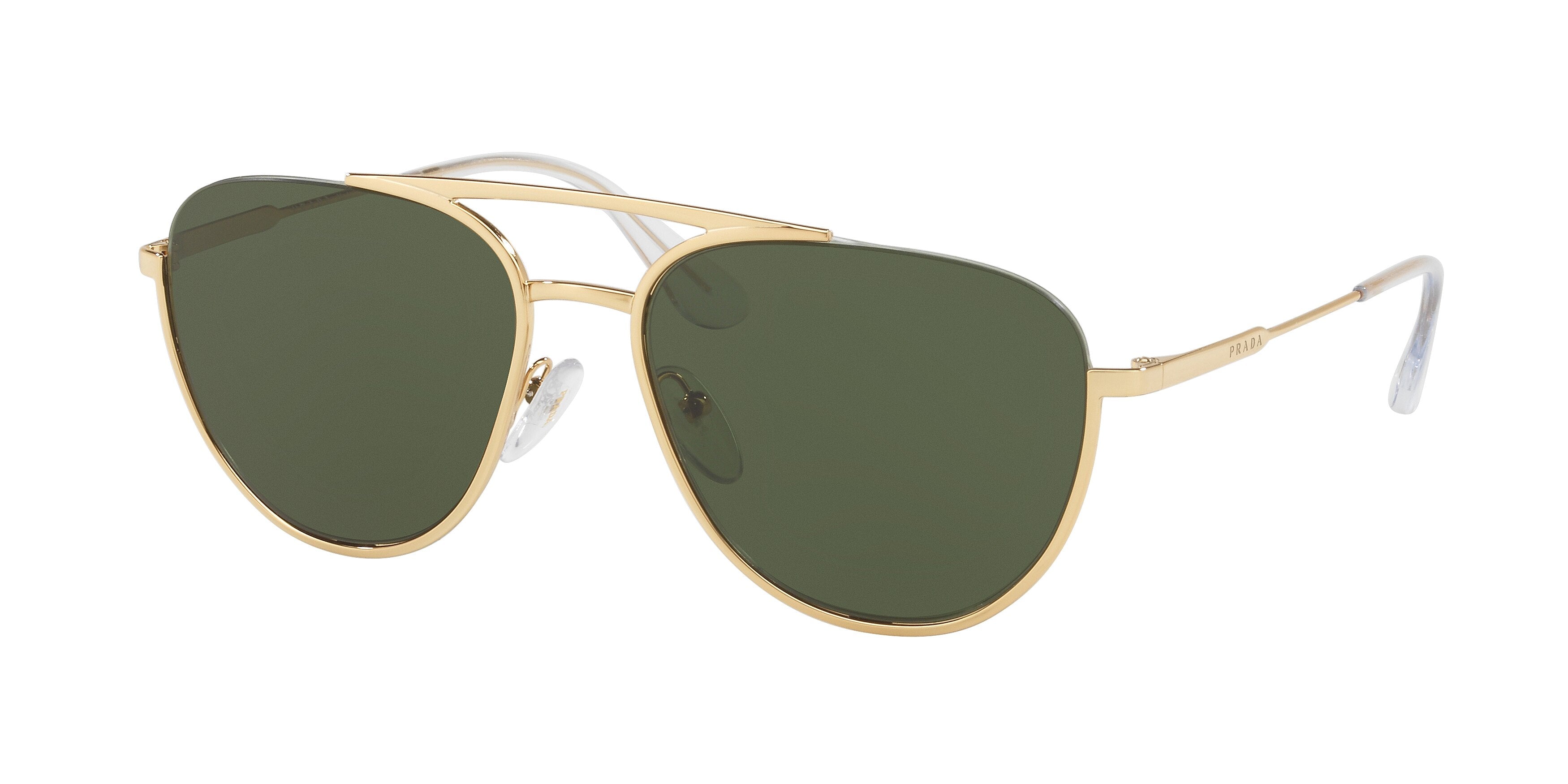 Prada CONCEPTUAL PR50US Phantos Sunglasses  5AK1I0-Gold 56-140-17 - Color Map Gold