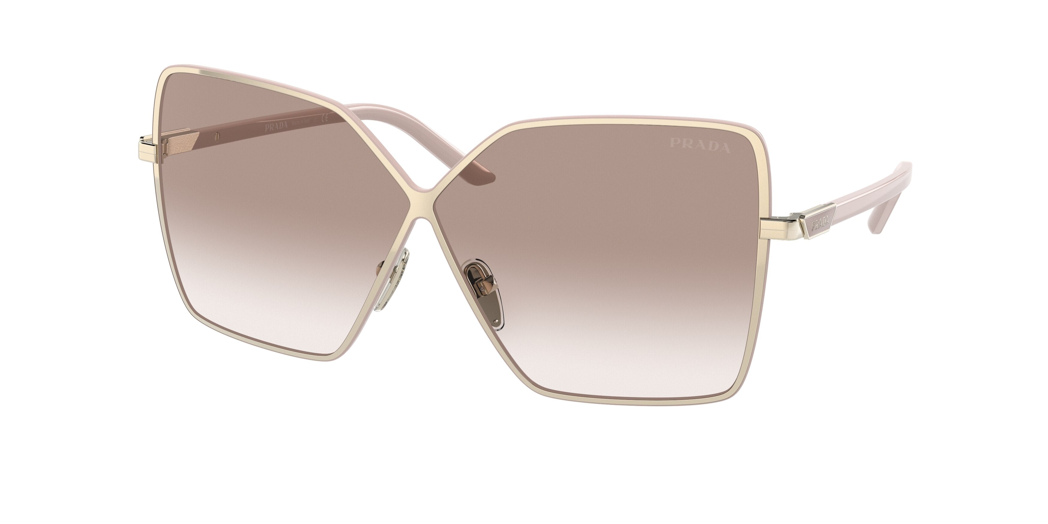Prada PR50YS Square Sunglasses  ZVN1L0-Pale Gold 64-135-4 - Color Map Gold