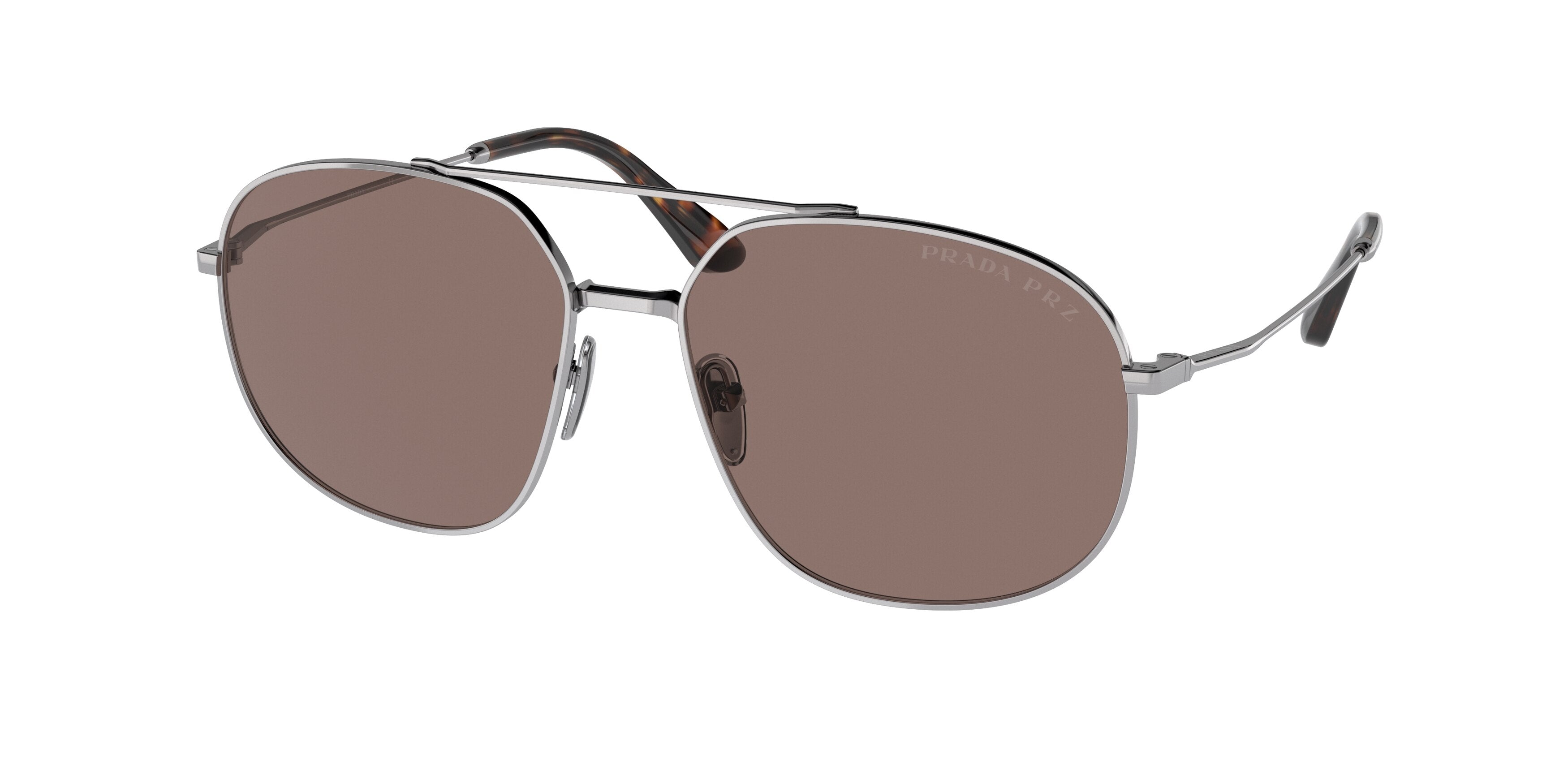 Prada PR51YS Pilot Sunglasses  5AV05C-Gunmetal 58-145-16 - Color Map Grey