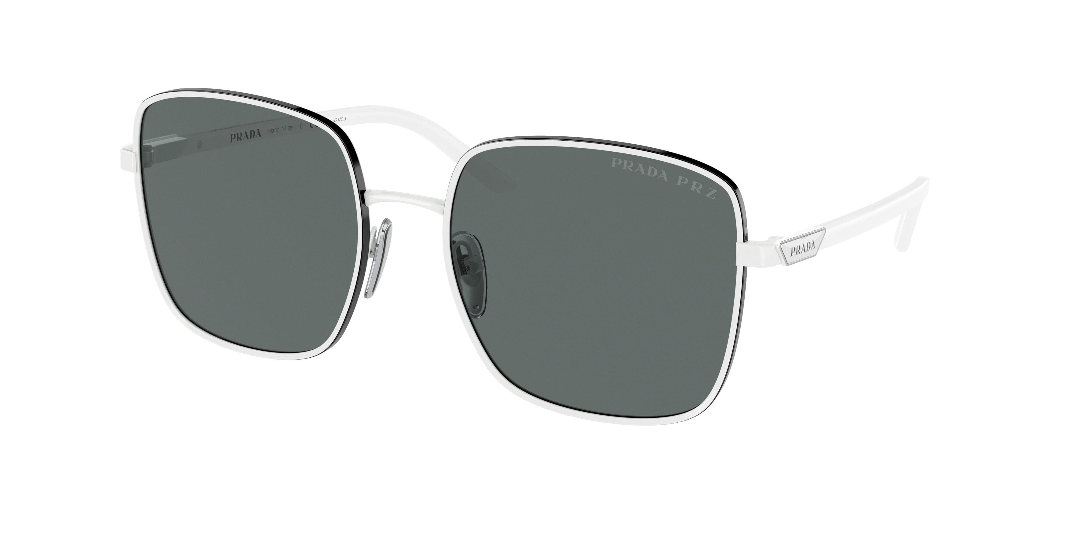 Prada PR55YS Pillow Sunglasses  4615Z1-White 57-135-19 - Color Map White